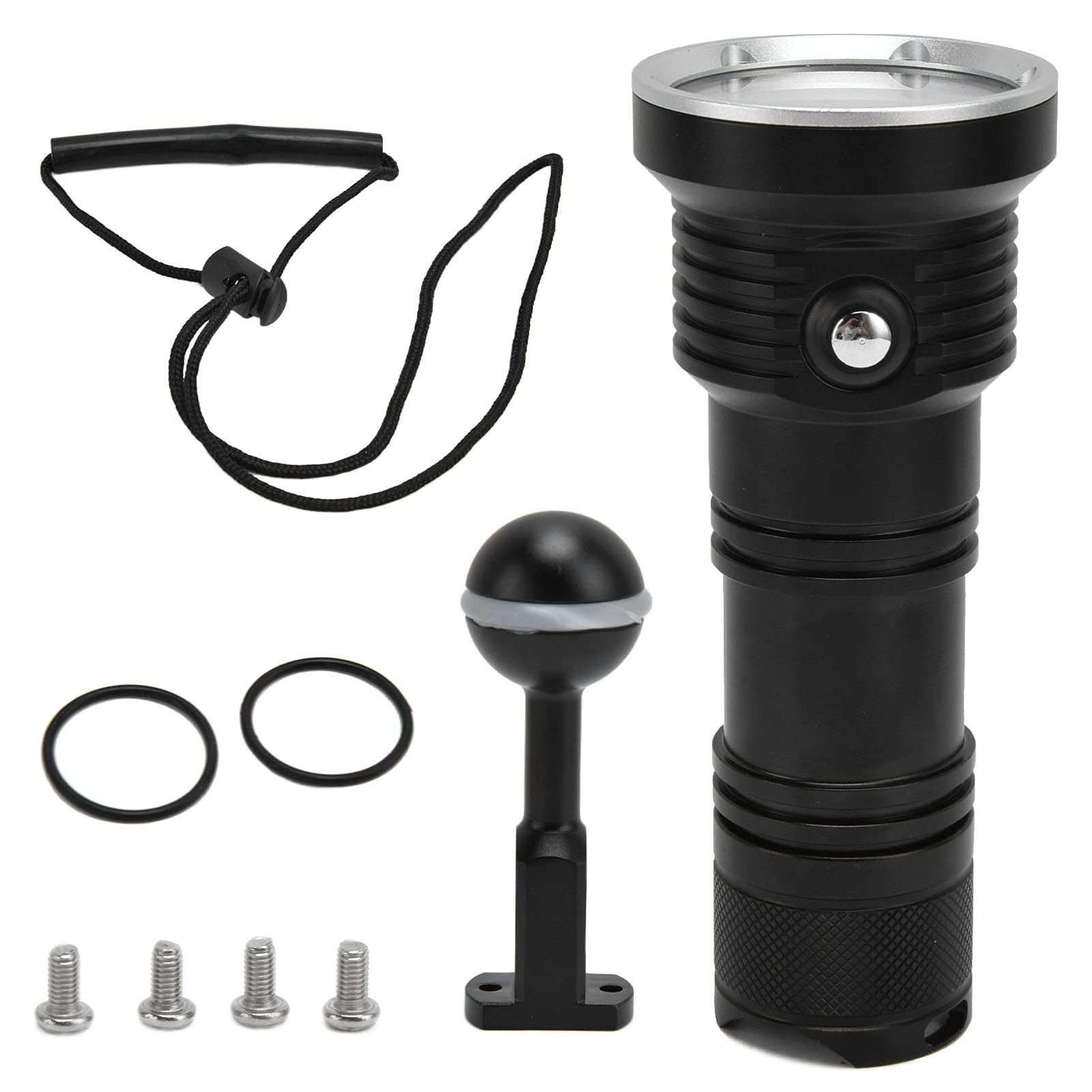 Torcia Subacquea da 12 LED - Luce Subacquea in Alluminio da 10000LM con 3 Colori di Illuminazione - Torcia Sottomarina IP68 Per Pesca Subacquea - 5 Modalità di Illuminazione Torcia Subacquea Per Ester