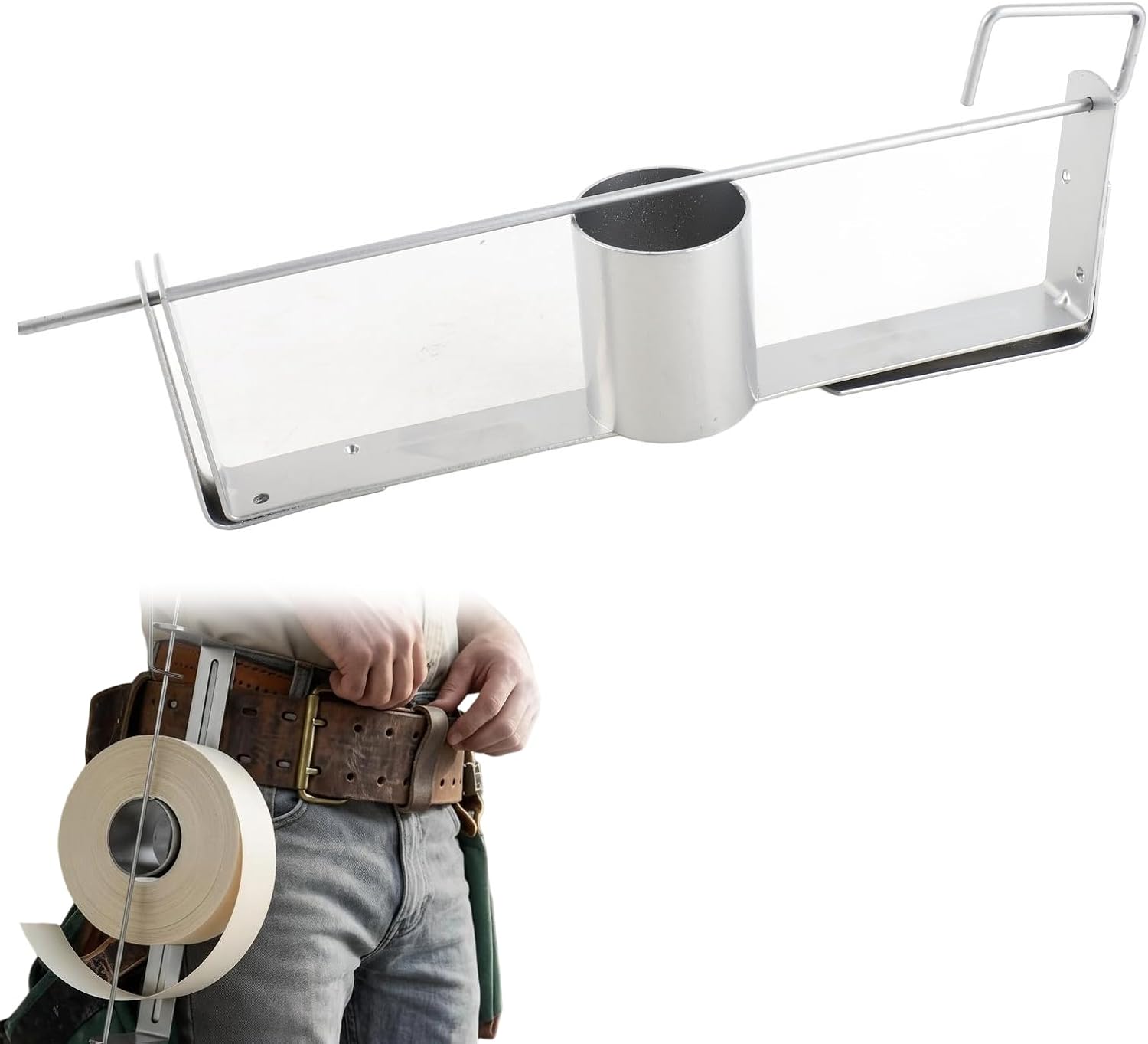Drywall Tape Holder Reel for Corner Wall Application | Lightweight plastic construction, holds standard drywall tape, for corner wall household