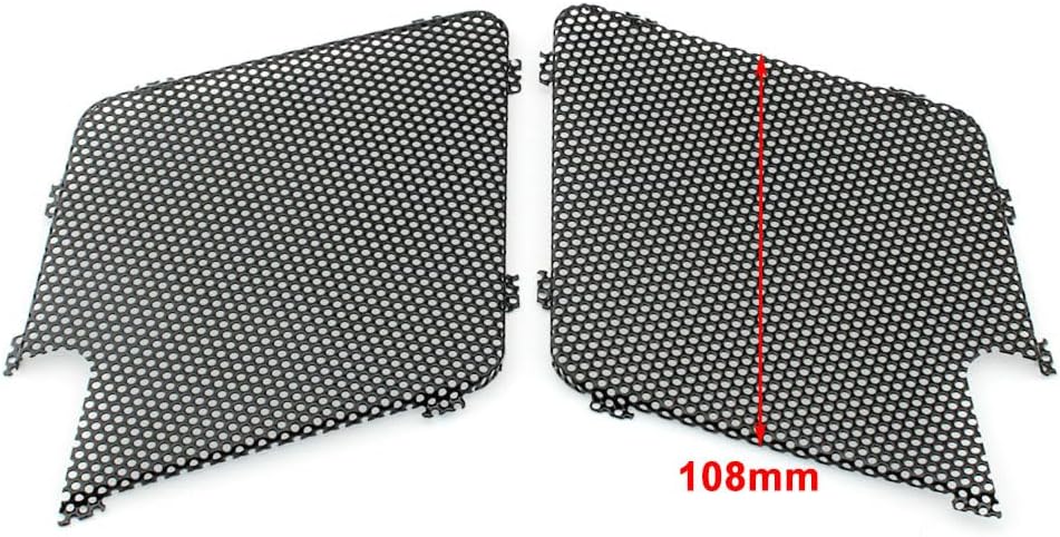 BACAR Rbanna1 Front Speaker Cover Replacement Mesh Grill Aluminium Chrome for Honda GL1500 1988-2000