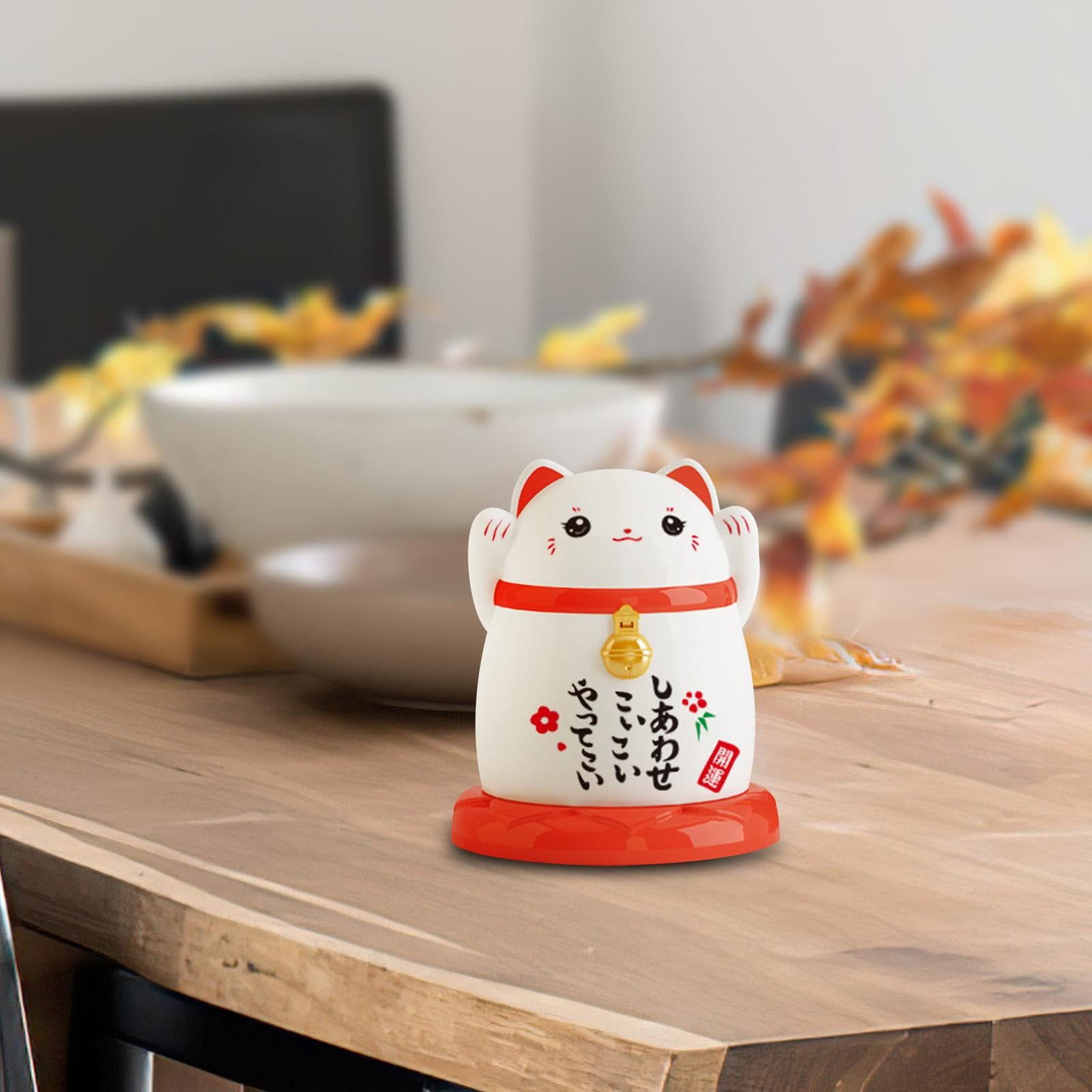 Box Cotton Swab Storage Case China Cat Multifunctional with Lid Case, White