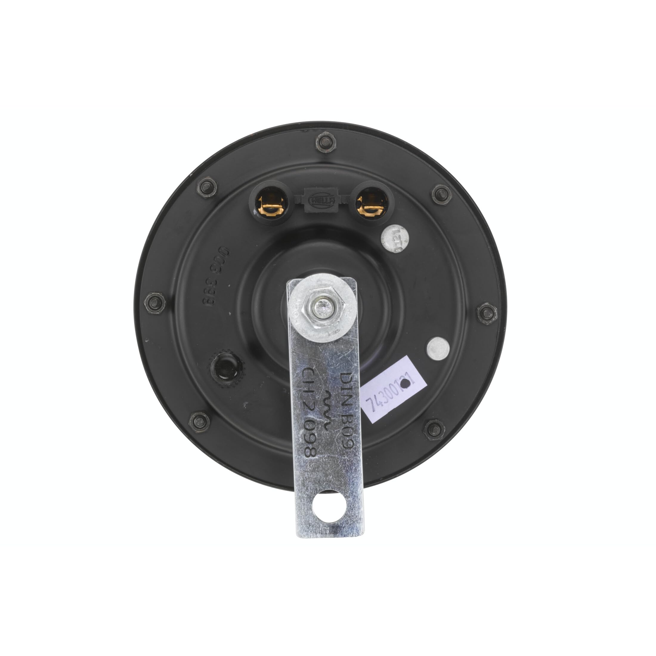 HELLA Clacson,HEAVY DUTY HORN B133,24V,110dB(A),Gamma frequenze,500Hz,Tono alto,elettrico,Colore alloggiamento/sede,nero,Attacco piatto ad innesto,Quantità,1,3AF 003 399-071