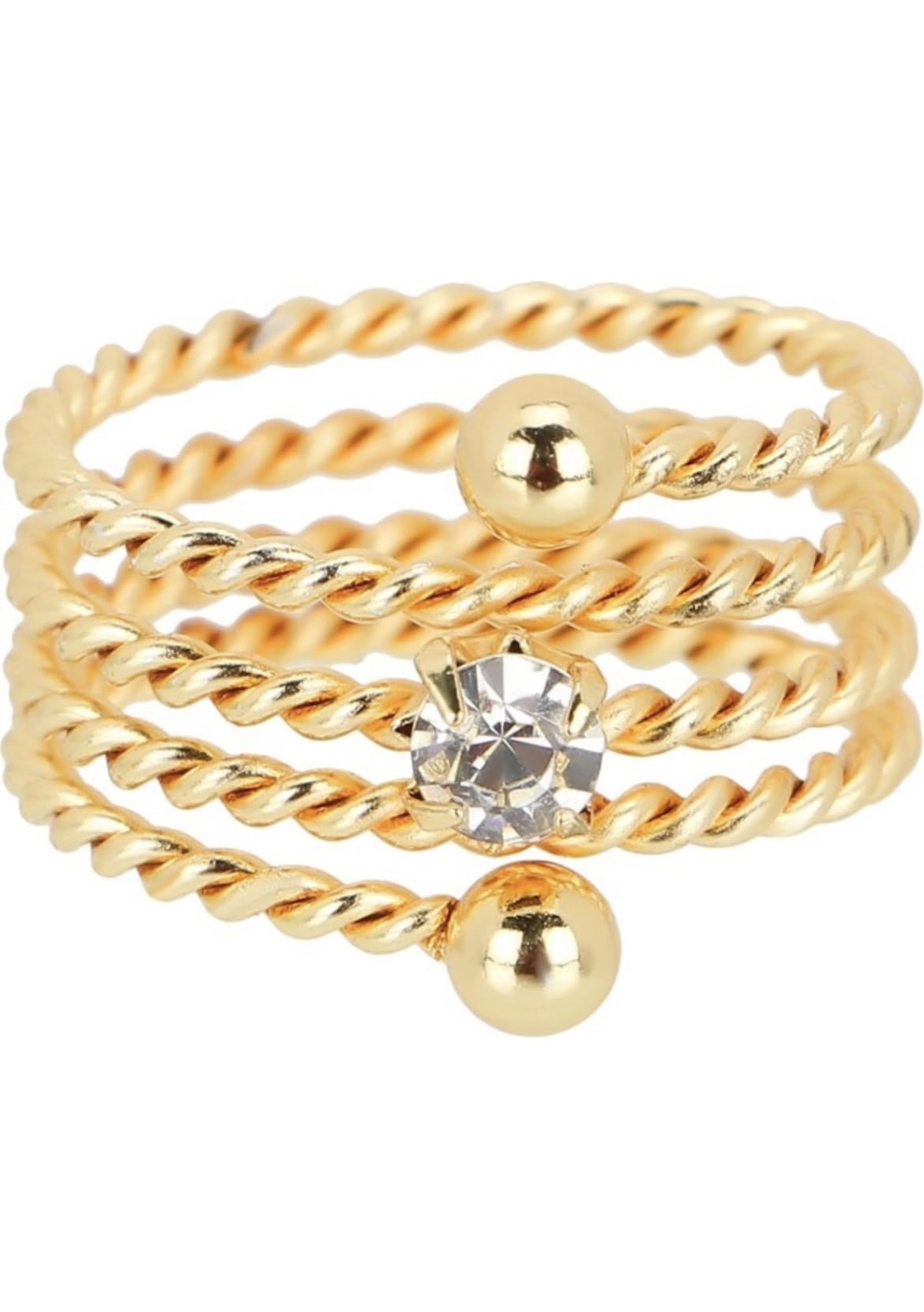 smarnn Gold Plated Rajputi Finger Ring for Women Girls (Free Size)-picture-34