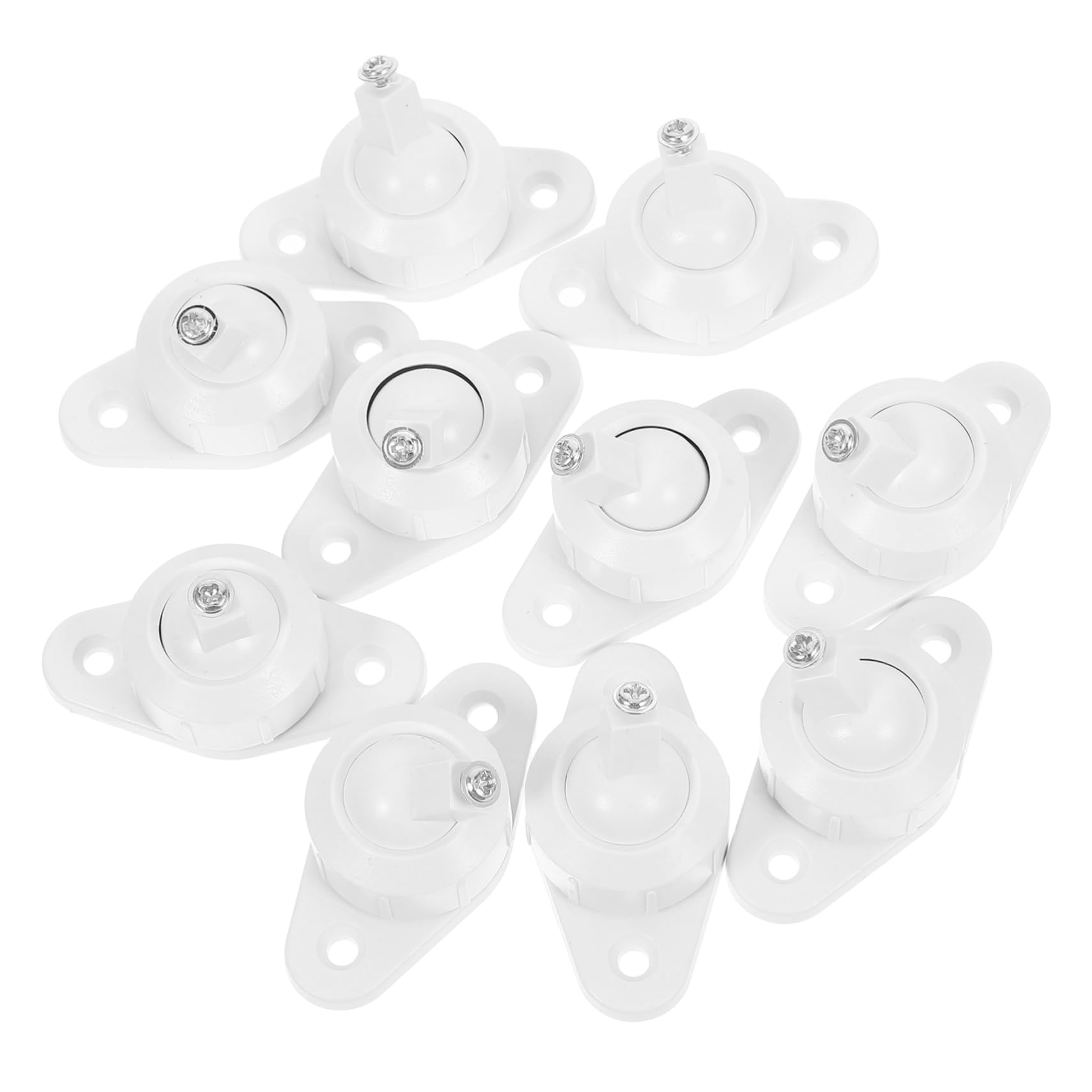 SEWACC 10pcs Universal Bracket Sensor Wall Mount Mini Alarm Detector Bracket Mount for Alarm Detector Alarm Holder Alarm Wall Mount Bracket Sensor Stand White Metal