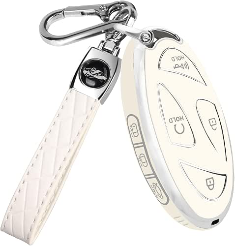 QBUC for Car Key Fob Cover,TPU 360 Degree Car Key