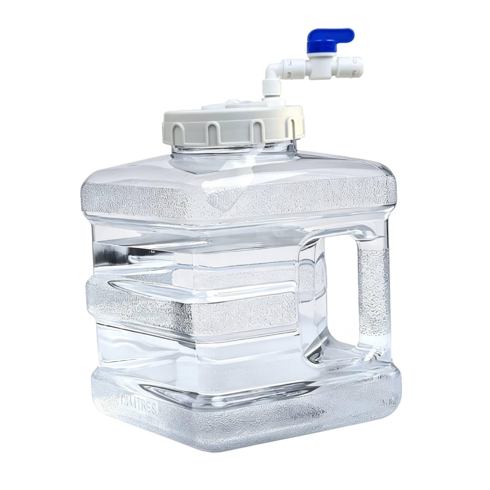 Camping Water Container Portable with Spigot for Fishing Washing Hand Hiking 7.5L Clear | Water Carriers & Jerrycans | Water Bottles & Hydration | Camping & Hiking | Outdoor Sports-image-46