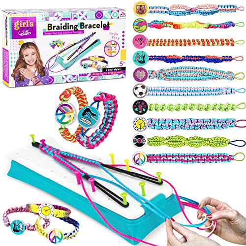 Friendship Bracelet Making Kit For Girls, Arts And Crafts Ideas For Kids Age 6 7 8 9 10 11 12 13 14, Diy Gifts For Birthday And Christmas. Make Friendship Jewelry For Birthdays, Travel Activity #TOP5
