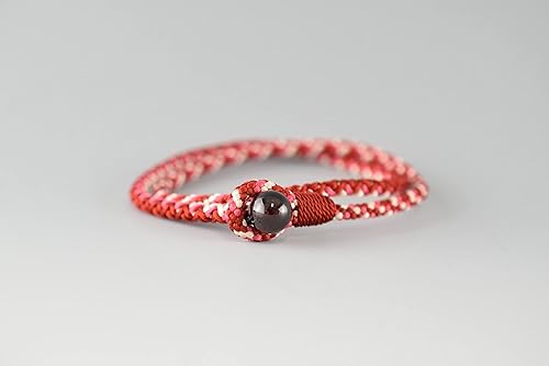 Miniatura 6 de Tozaburo Himo x Kyoto Asahiya Kumihimo - Pulsera trenzada de 5 colores para hombres y mujeres, pulsera doble trenzada hecha a mano, regalo