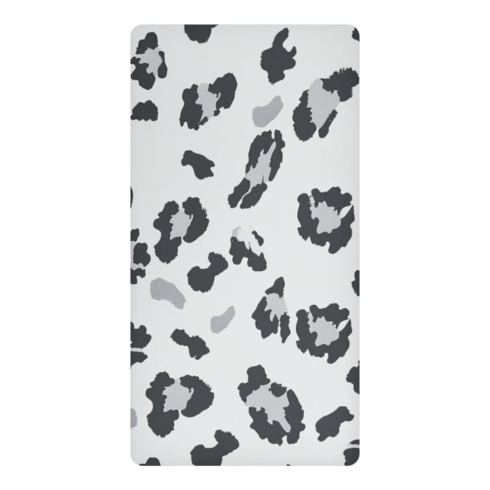 Drap de lit voyage enfant imperméable gris léopard 132x71 cm