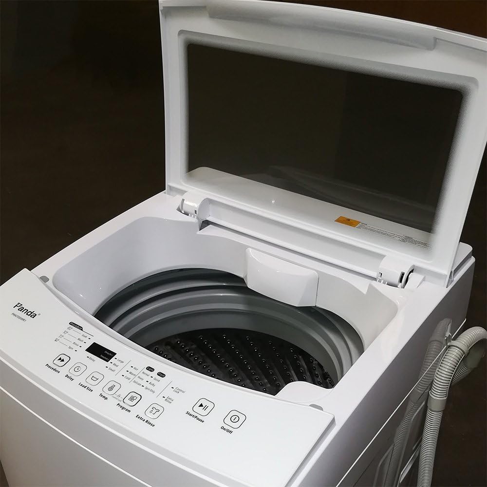 Panda Compact Washer 2.0cu.ft, High-End Fully Automatic Portable Washing Machine, white