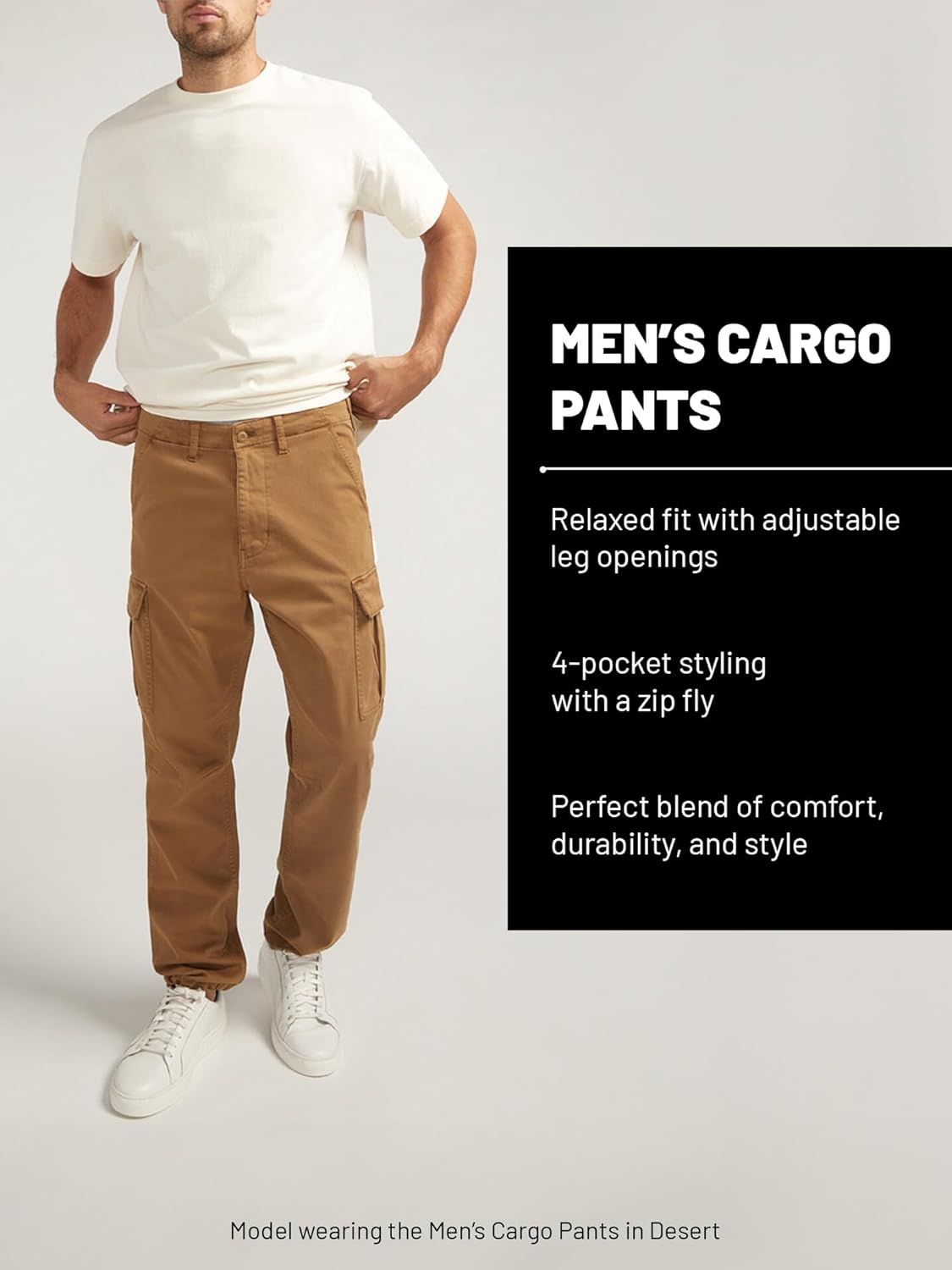 Silver Jeans Co. Men's Khaki Cargo Pant - Image 5