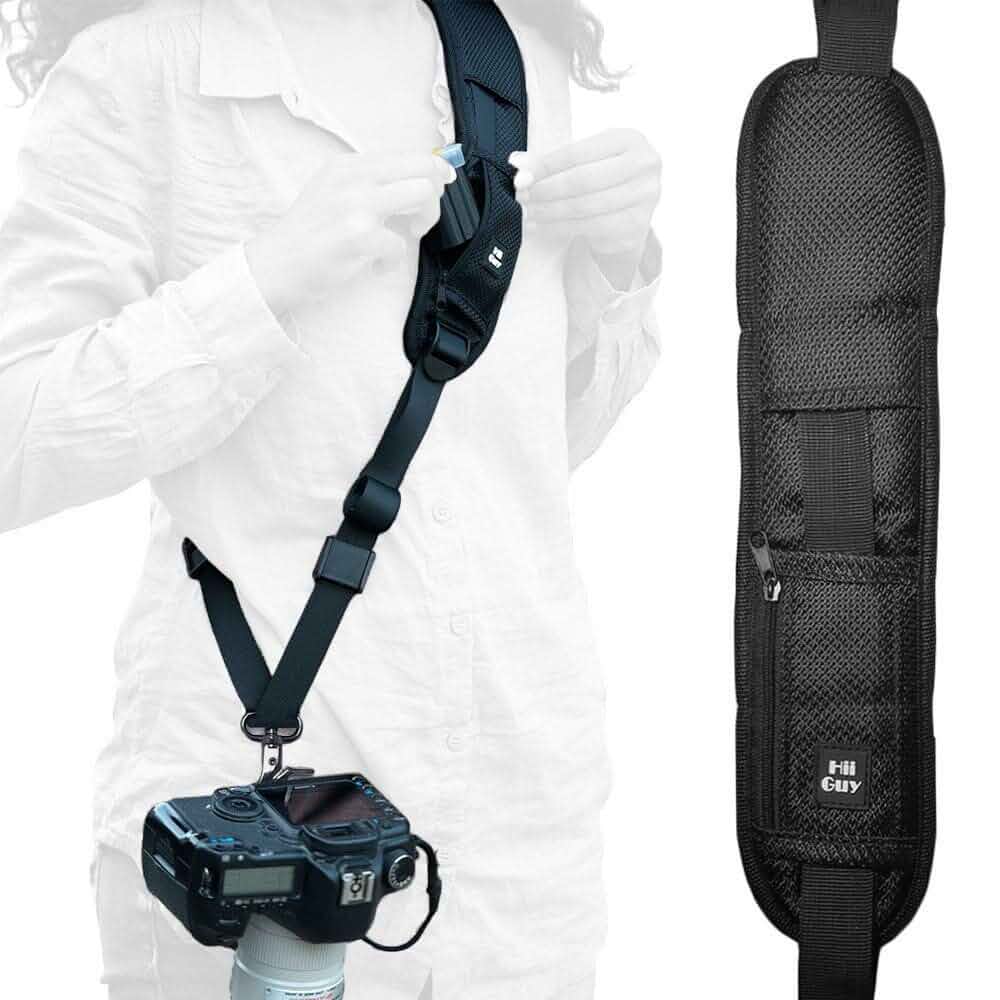 HiiGuy Camera Strap – Regular - Extra Long 32-44 Inch Camera Straps for Photographers – Heavy Duty Camera Shoulder Strap