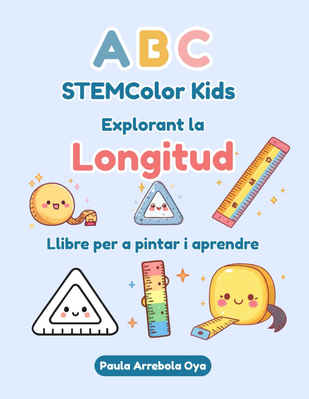 ABC STEMColor Kids Explorant la Longitud Llibre per a pintar i aprendre