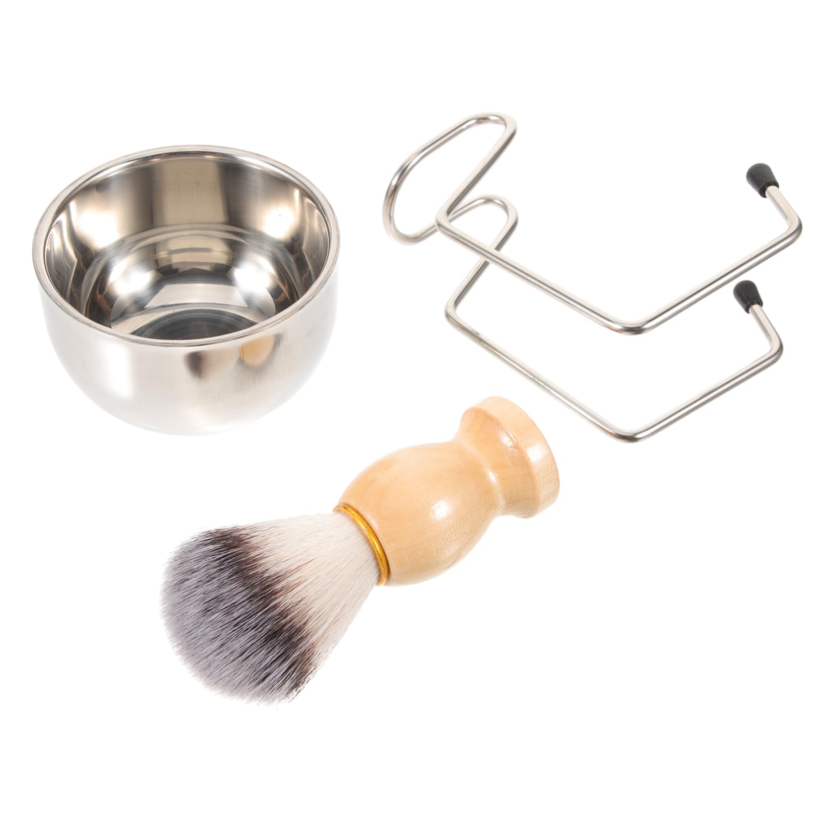minkissy Men's Shaving Kit Barber Brush Set Shave Brush for Men Beard Shaving Supplies