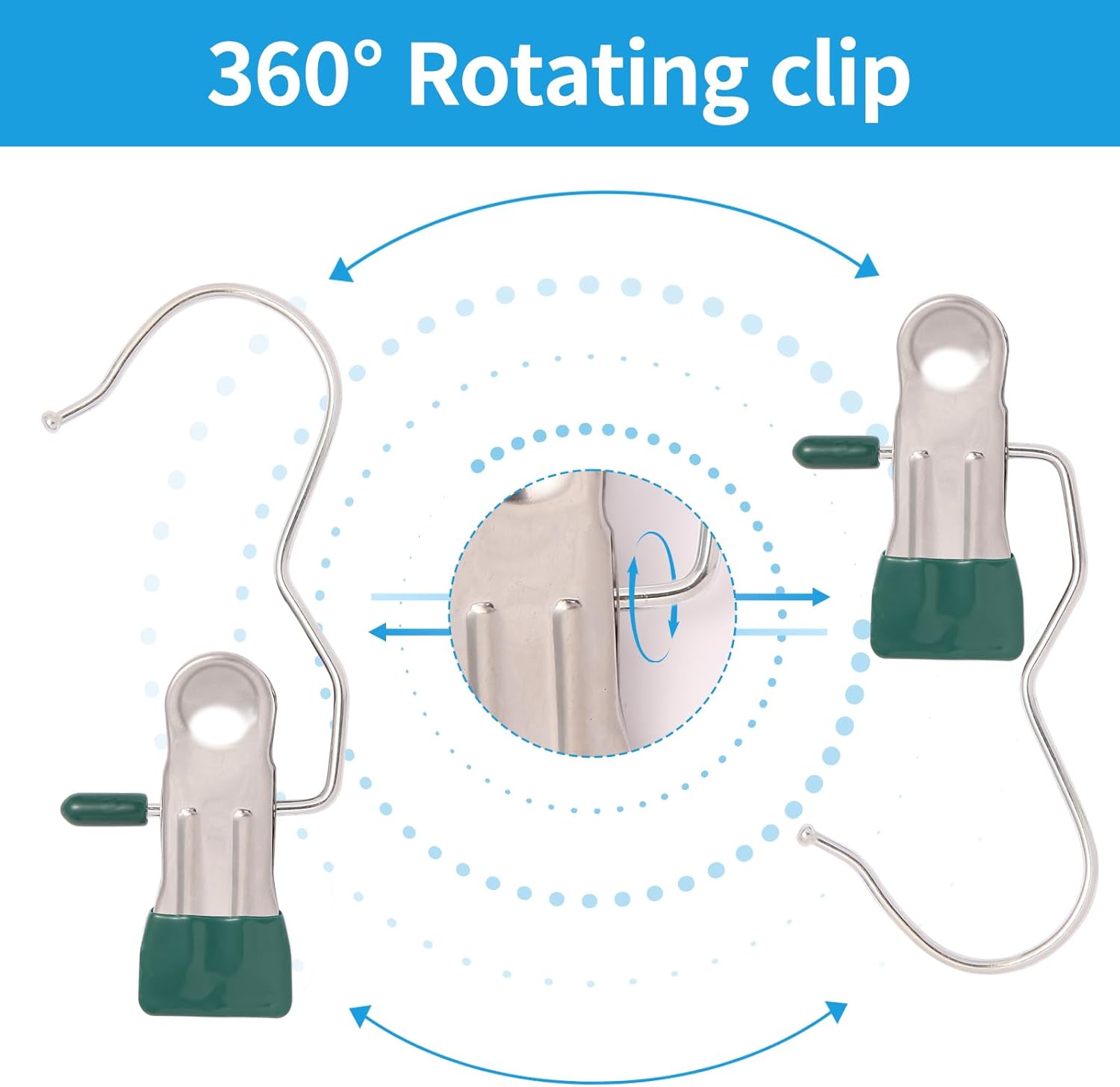 Heavy Hanr Clips for Closet, Laundry Hooks Hanging Clips with,