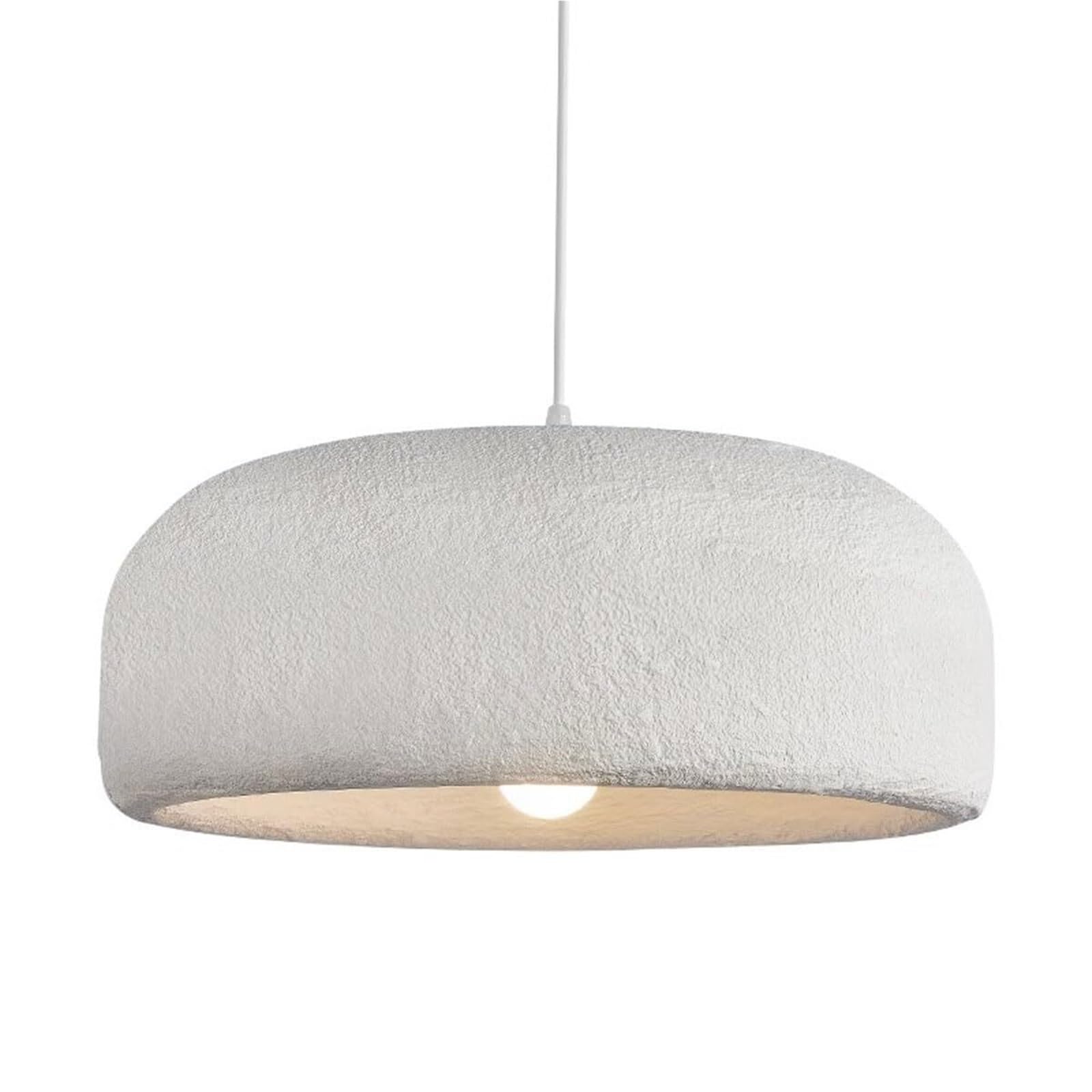 KHUKHU 40cm Modern Pendant Light for Dining Room Kitchen Island Light Hallway Restaurant Hanging Lamp E26 Base Japanese Wabi-Sabi Style Bird Nest Shape Light Fixture