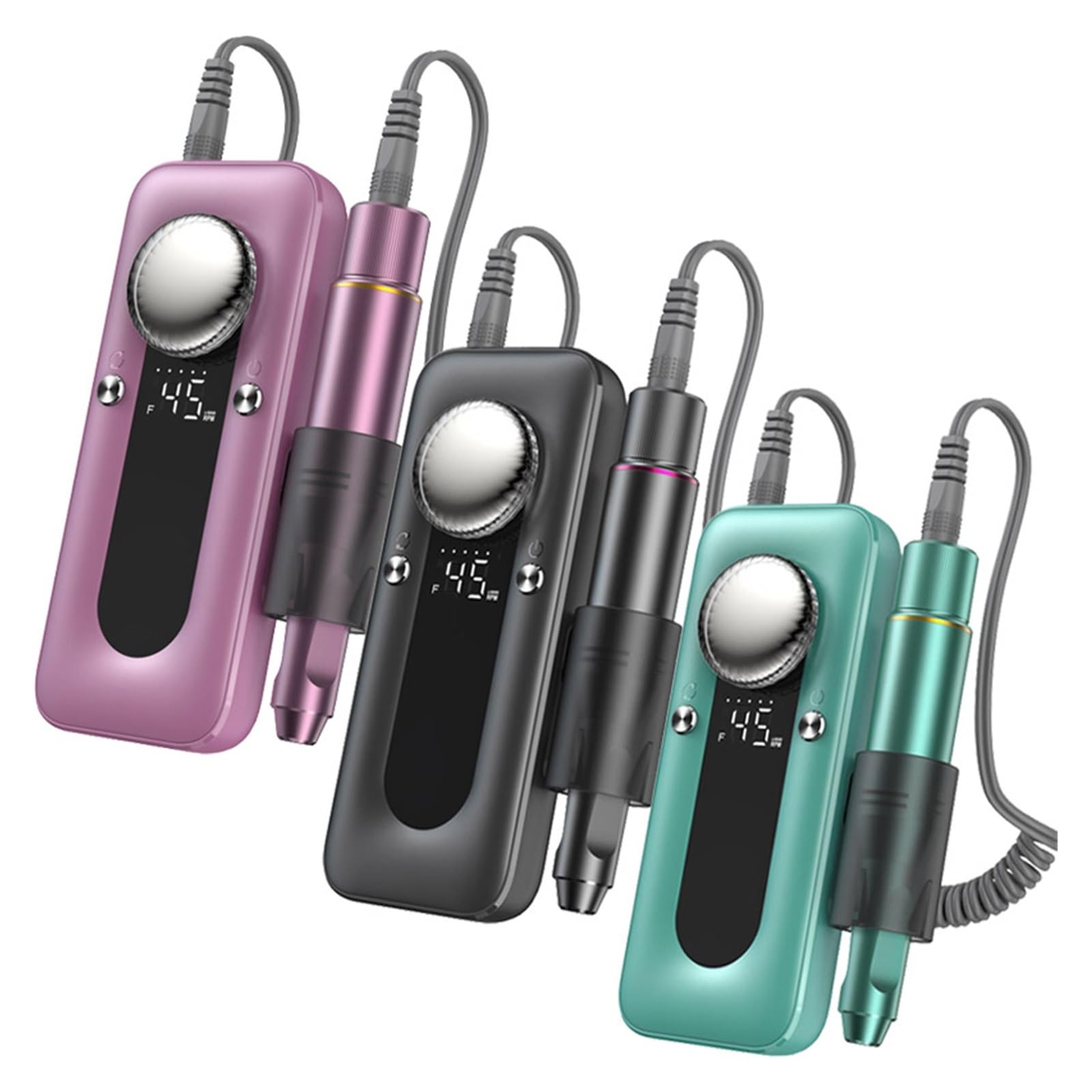 Trapano for Unghie Elettrico, Kit Trapano for Unghie Efile Professionale 45000 RPM, Lima for Unghie Elettrica for Unghie Acriliche Unghie in Gel(Pink)