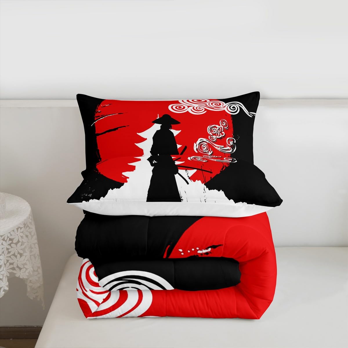 Erosebridal Samurai Comforter - Sunset Print Full -7