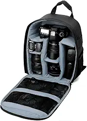 Bolsa para câmera, mochila para para fotógrafos, bolsa para à prova d'água，aplica-se a câmeras DSLR, flashes, tripés, laptops, lentes e acessórios