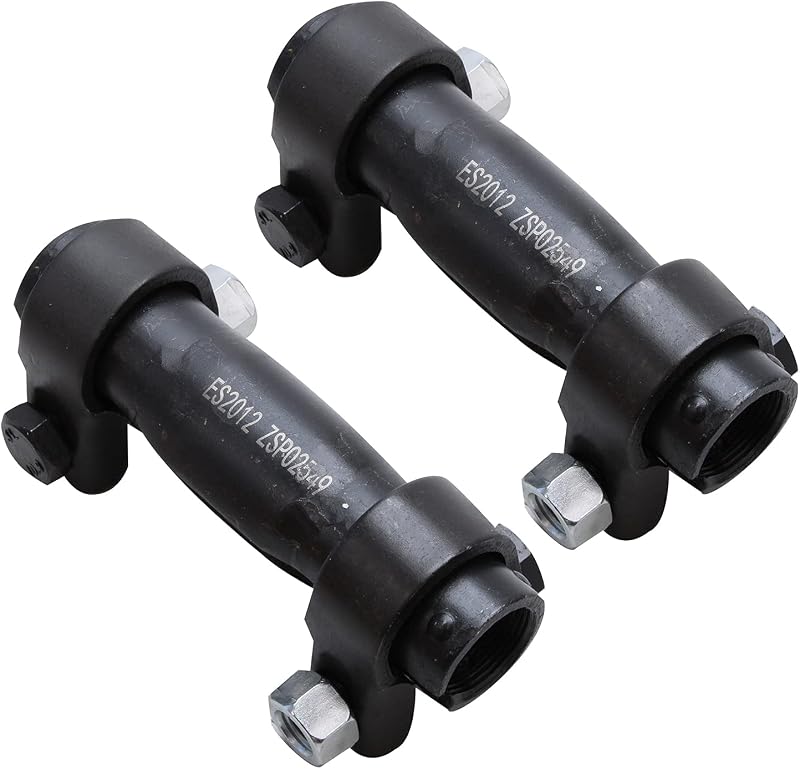 Par de mangas de ajuste do terminal de direção dianteiro Detroit Axle ES2012 para Chevy, Dodge, Ford, GMC e Mazda – 2 unidades