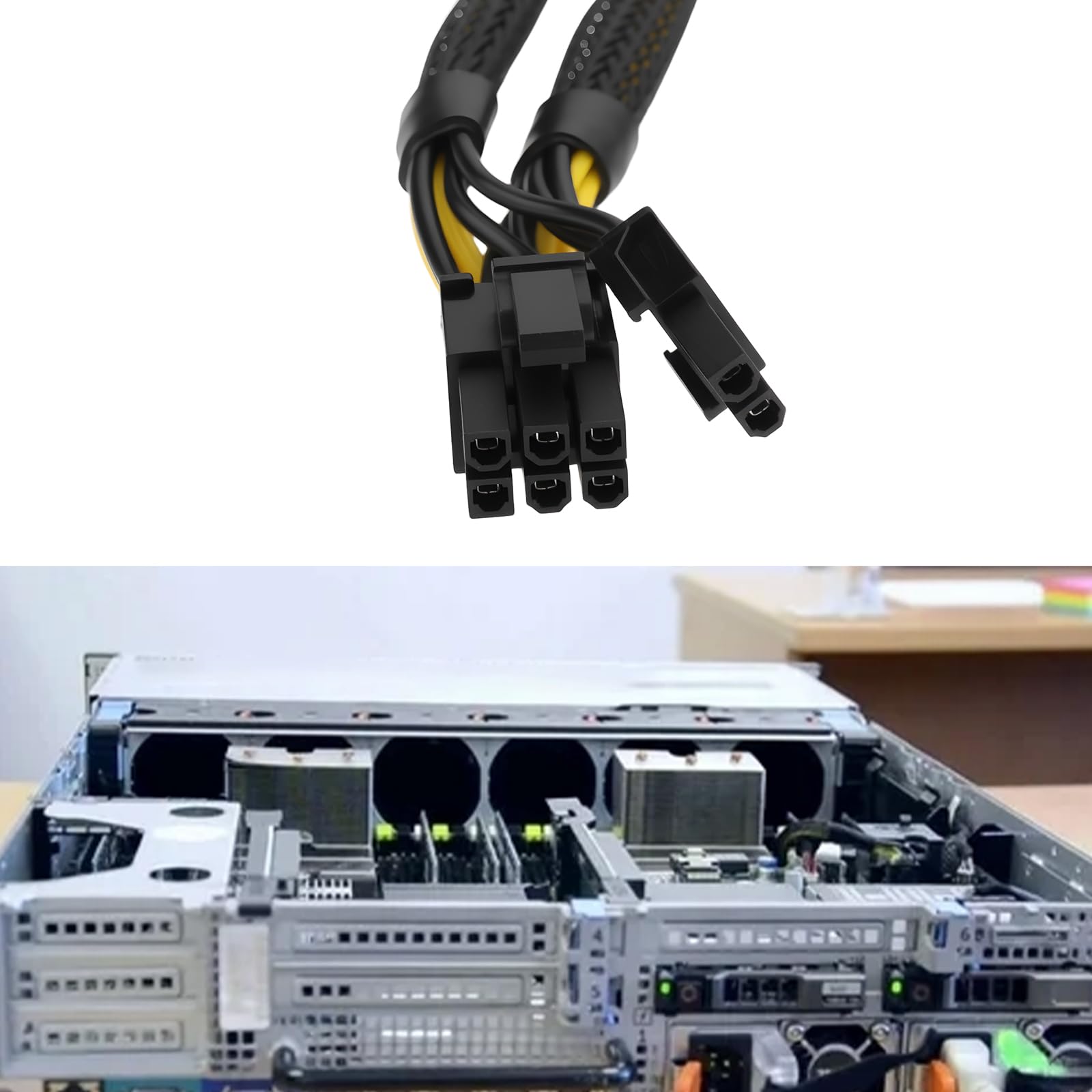 The Lord of the Tools Cavo Di Alimentazione Della Scheda Grafica GPU Da 8 Pin A Doppio 8 Pin 6+2 Pin N08NH 9H6FV Compatibile Con Dell R720 R720XD R730