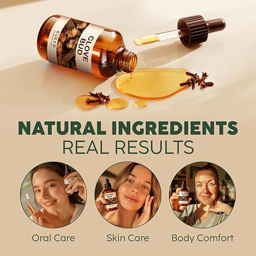 Miniatura 4 de Aceite de clavo para dolores de dientes y aceite de menta para el crecimiento del cabello, juego de aceites esenciales 100% naturales de grado