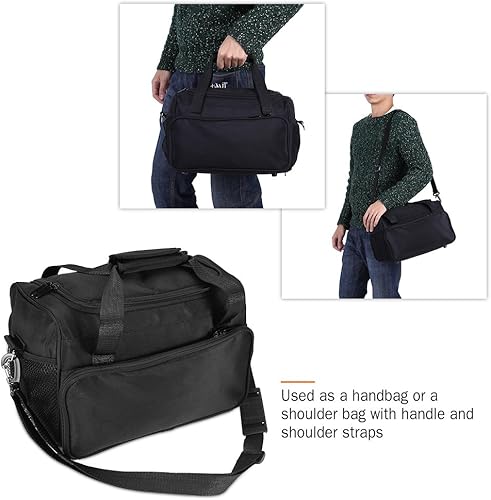 Miniatura 5 de FILFEEL Bolsa de transporte para peluquería, gran capacidad, equipo de peluquería profesional, herramienta de peluquería, bolsa de mensajero,