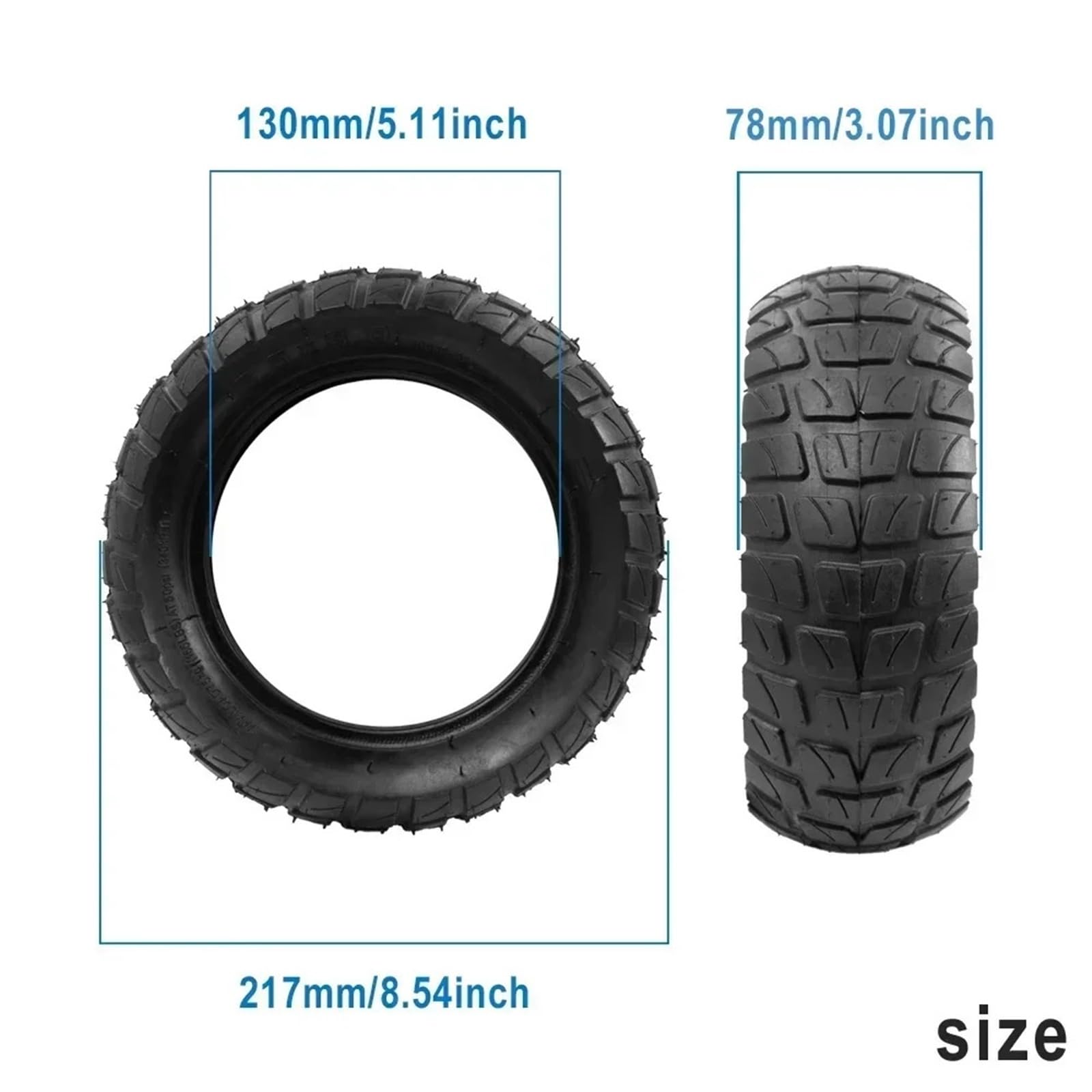 Gomme Monopattino Elettricom, Camera d'Aria Esterna for Pneumatici Fuoristrada for Scooter Elettrico for 8 9+ for G2 PRO for Zero Pneumatico Gonfiabile .5x3.0