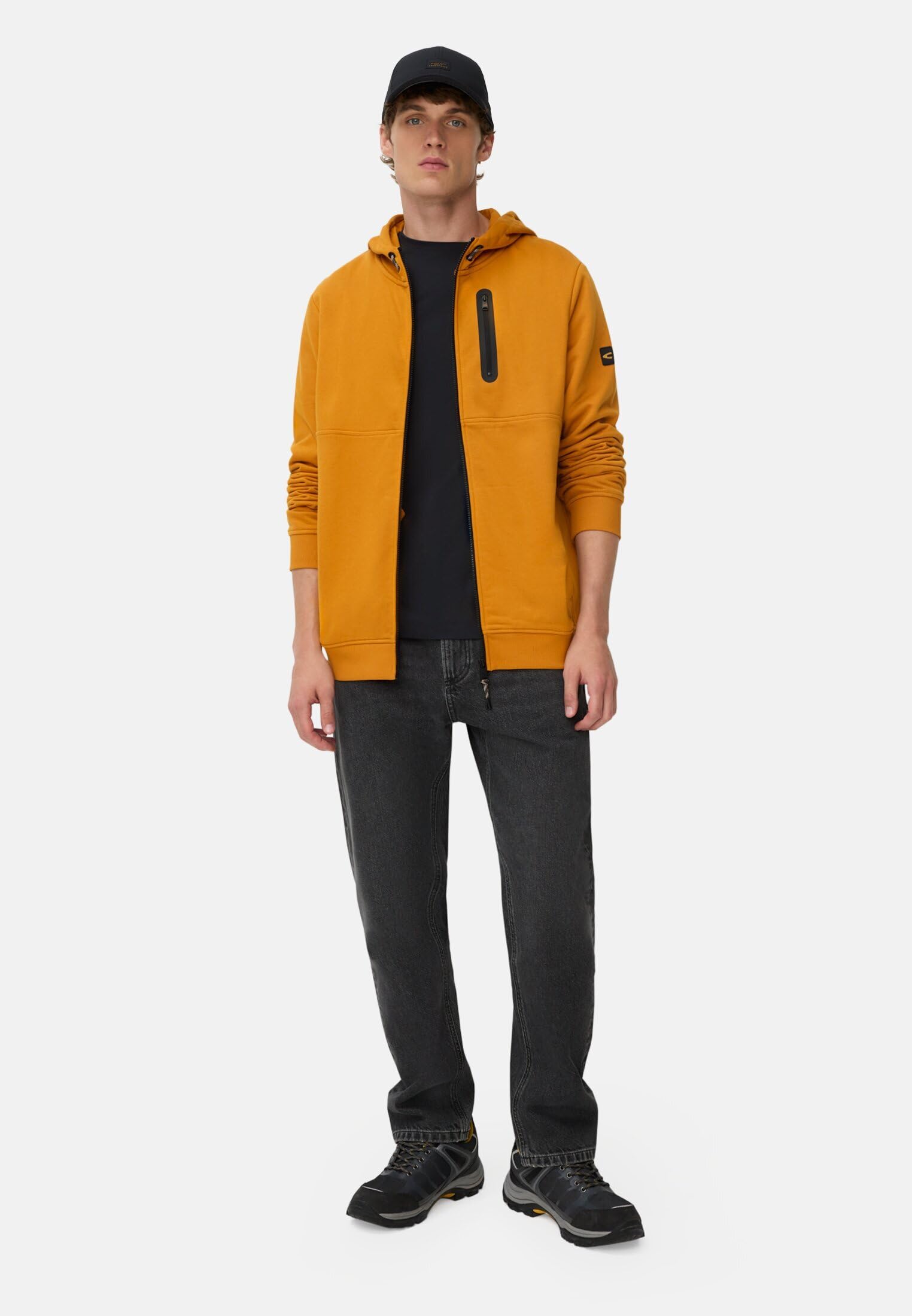 camel active Męska bluza z kapturem, żółty, S