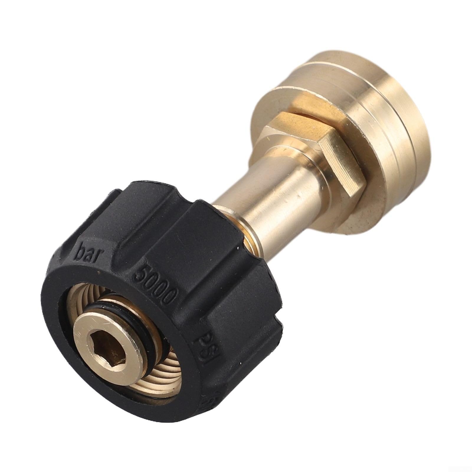 Adattatore per flusso d'acqua M22-14 mm per tubo da giardino a idropulitrice, adattatore per tubo da giardino a connessione rapida, schiuma con montaggio in ottone e plastica resistente
