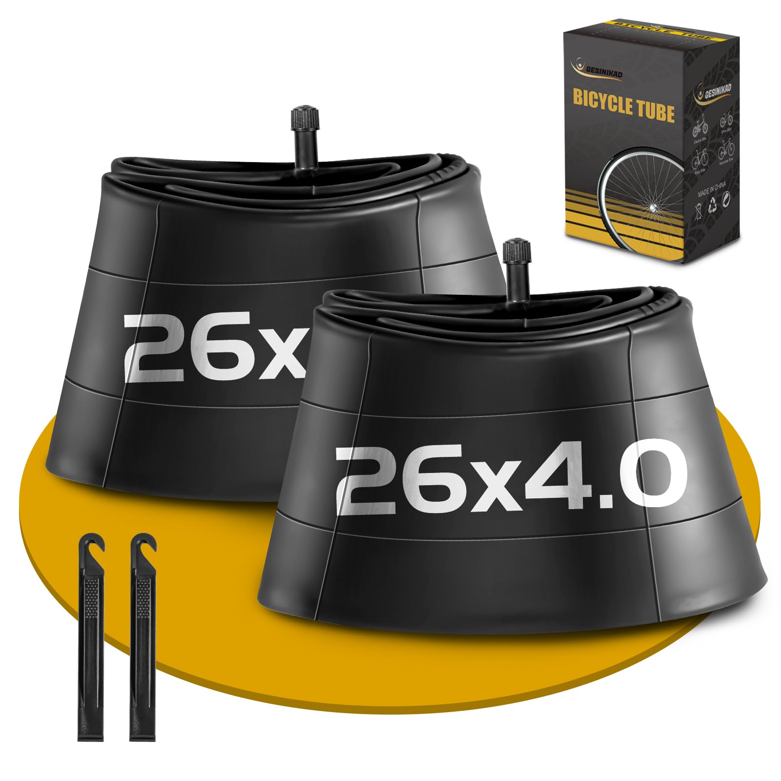 Camere D'Aria 26x4 Per Fat Bike - 2 Pezzi Con Valvola Schrader - Foto 6