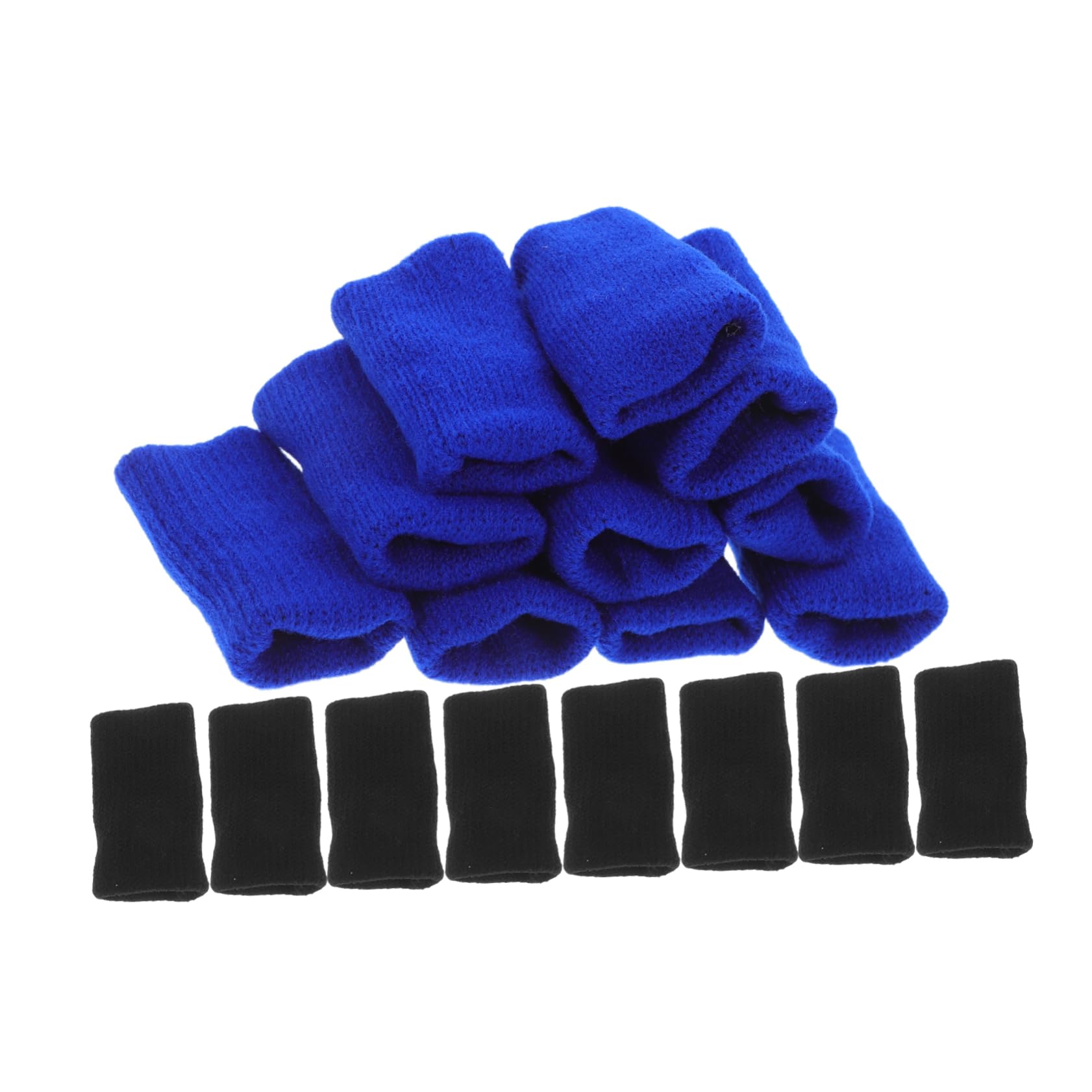 FOMIYES Elastic Sports Finger Sleeves Set 20 Pcs for Basketball Volleyball Badminton Soft Breathable Finger Protectors