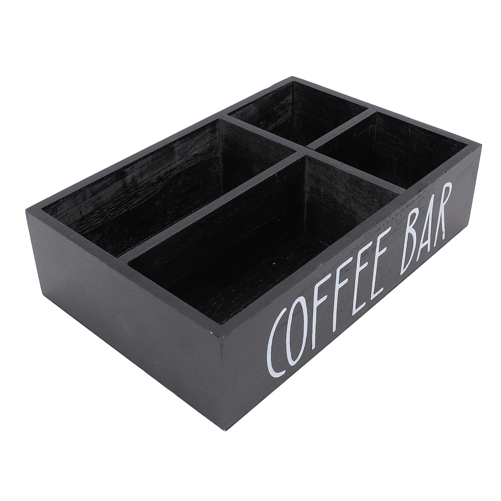 Panier de rangement pour bar à café en bois de platane EMUKOEP