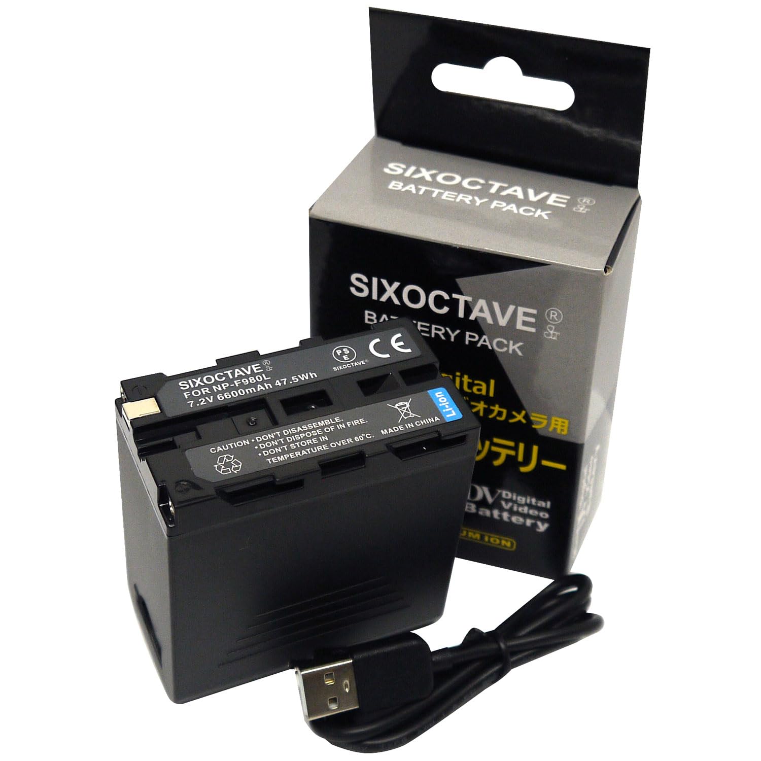 Amazon | SIXOCTAVE NP-F950 NP-F960 NP-F970 互換バッテリー [2ポート