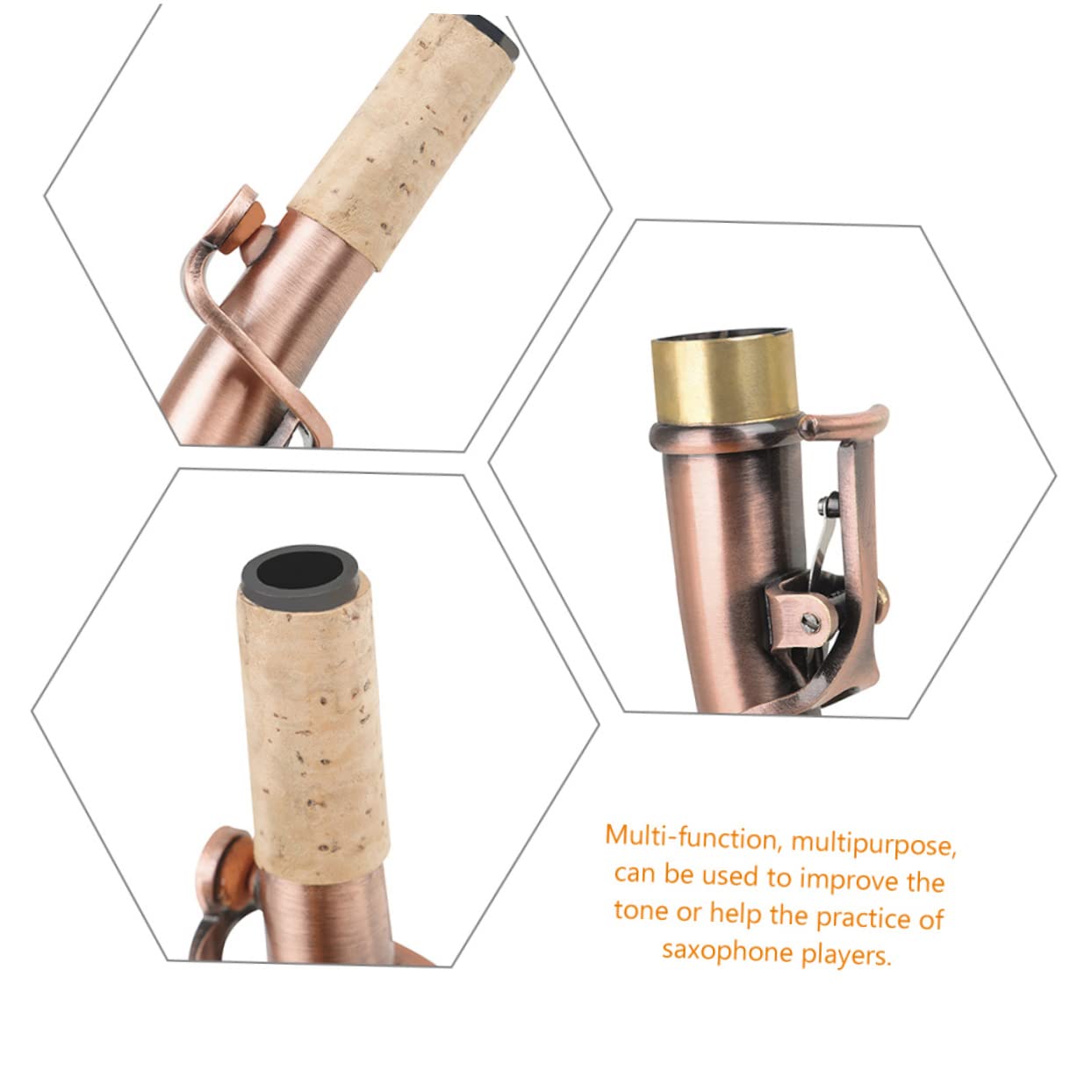 Mikinona 2 Piezas Accesorios para Saxofón Soprano Repuestos para Instrumentos Musicales para Casa y Escuelas