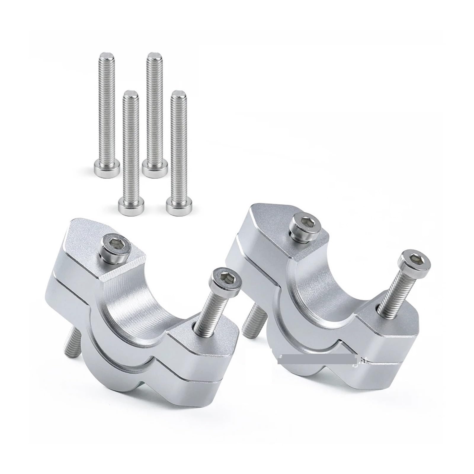 Motorcycle Handlebar Riser Motorcycle Handle Bar Riser Fit For BMW R1300GS 2024- Handlebar Height Up Moves 15mm OR 30mm Adapter Clamp (Color : Silver)