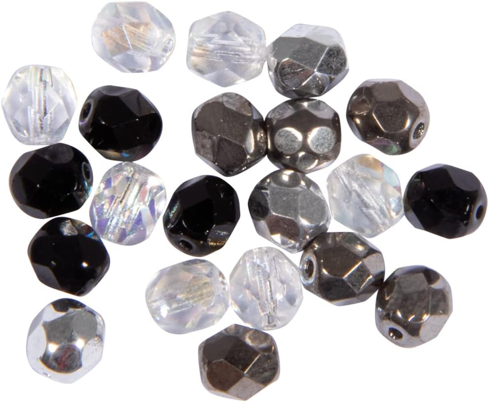 Rayher 14200820 Glass Cut Pearls Diameter 4 mm Amethyst Pack of 100 Iridescent