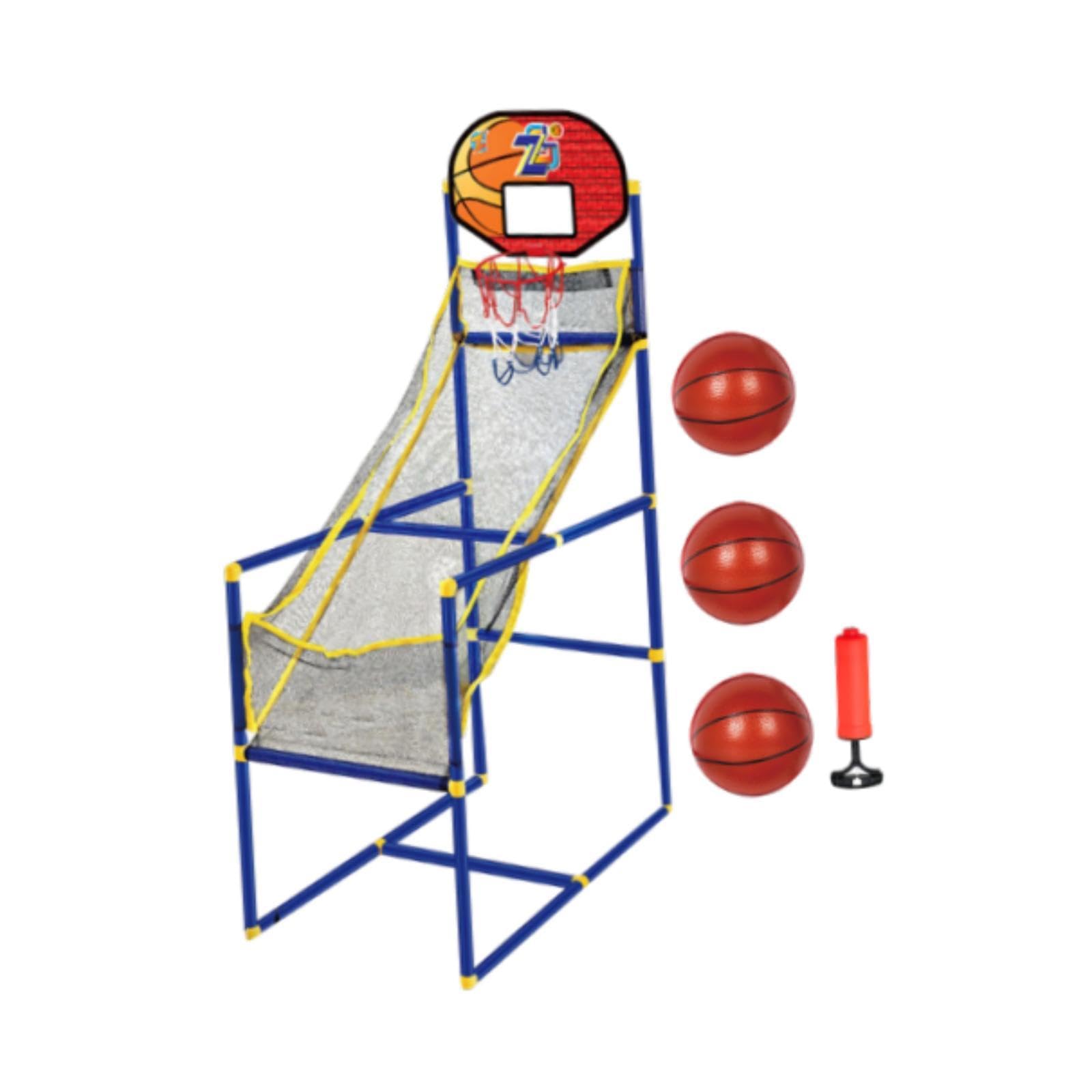 Baoblaze Gioco di Basket Arcade per Bambini Canestro da Basket al Coperto Porta da Basket per Ragazzi e Ragazze, con 3 Palline