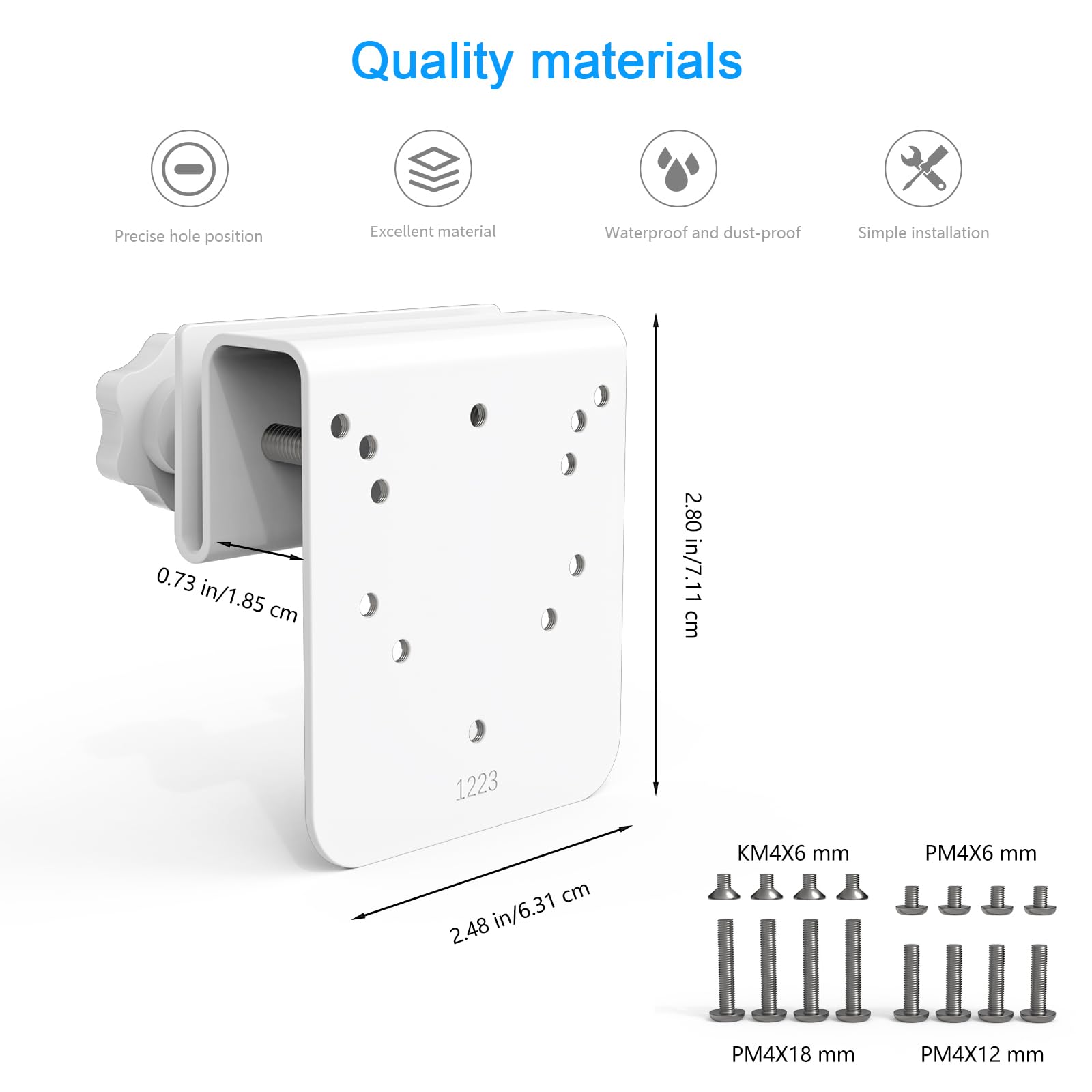 HOLACA Gutter Mount Compatible with TP-Link Tapo C530WS / C520WS / C510W / C500 / C501GW / TC40GW / C51A / C52A C520WS Outdoor Security Camera (Camera NOT Included) - Image 2
