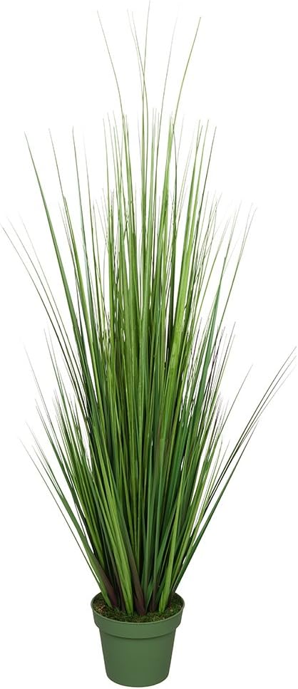 House of Silk Flowers - Faux 42-inch Green PVC Grass