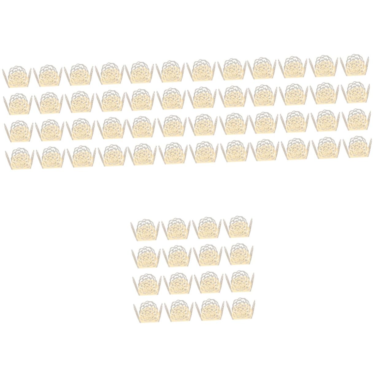 DECHOUS 200pièces Caissettes pour Bonbons Et avec Décorations Dentelle pour Mariages Et Fêtes Support pour Truffes Et Douceurs