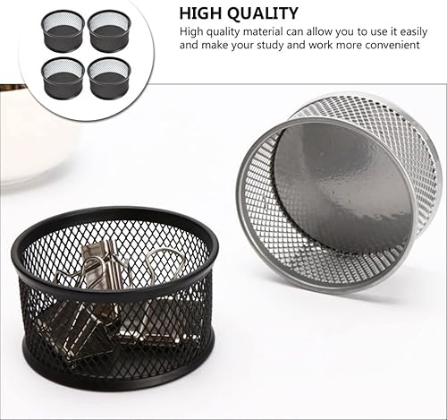 Miniatura 5 de Cubo de almacenamiento de clip de papel, dispensador de clip de papel, dispensador de clip de papel, dispensador de malla contenedor multifuncional