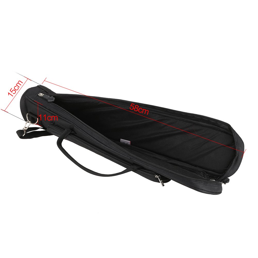 Sassofono Soprano Sax Bag Custodia Tipo Diritto Addensare Schiuma Imbottita Tessuto Non Tessuto Panno Interno con Tracolla Regolabile