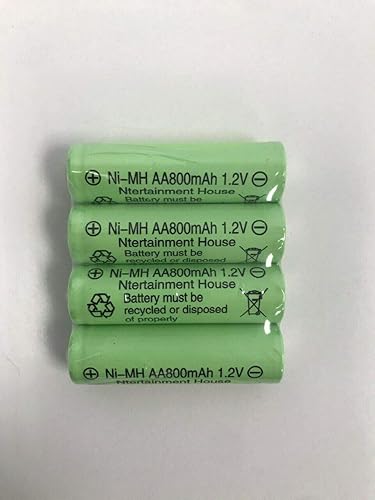 4 piezas tamaño 1.2V AA (300600800mAh) o AAA (600mAh800mAh) y batería recargable Ni-CdNi-MH para luz solar y dispositivos solares (1.2V AA 800mAh