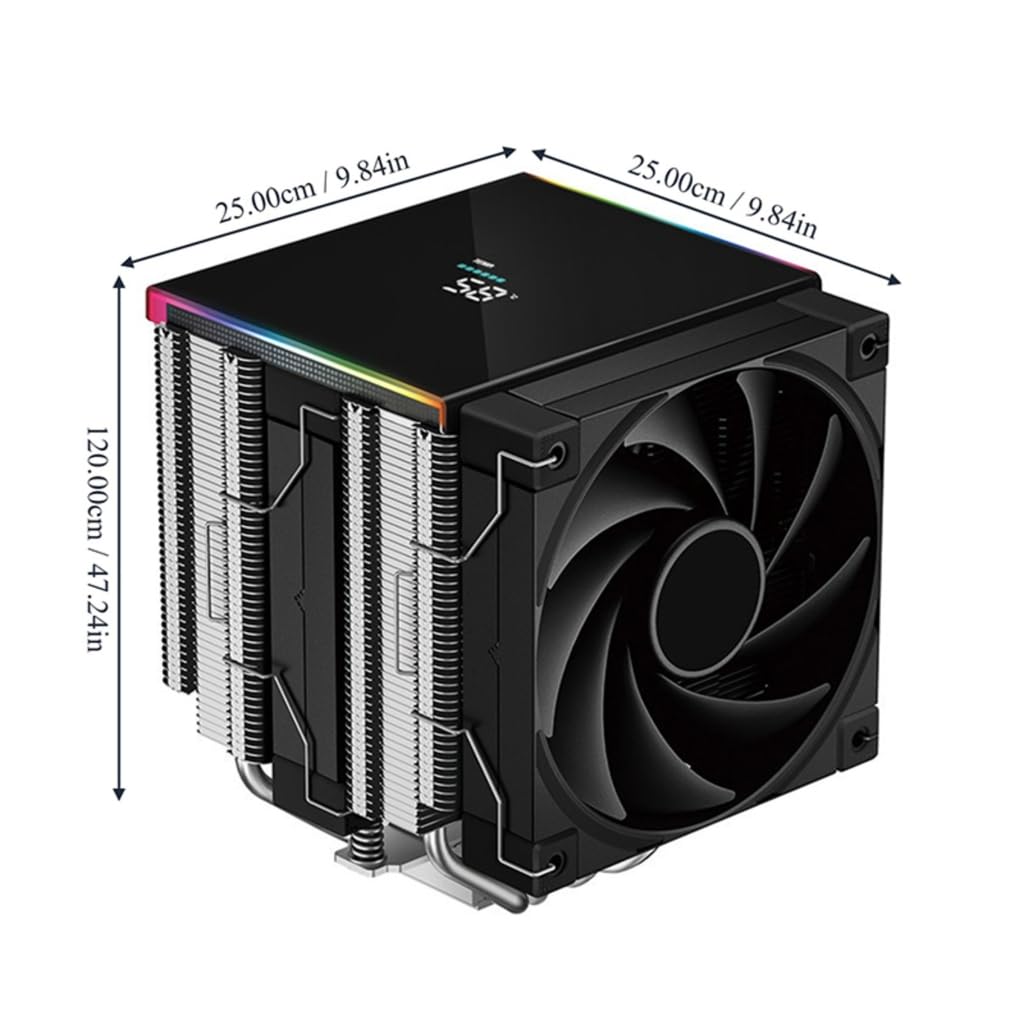 Dissipatore di calore per processore desktop ARGB digitale per LGA1700, LGA1200 e LGA115X