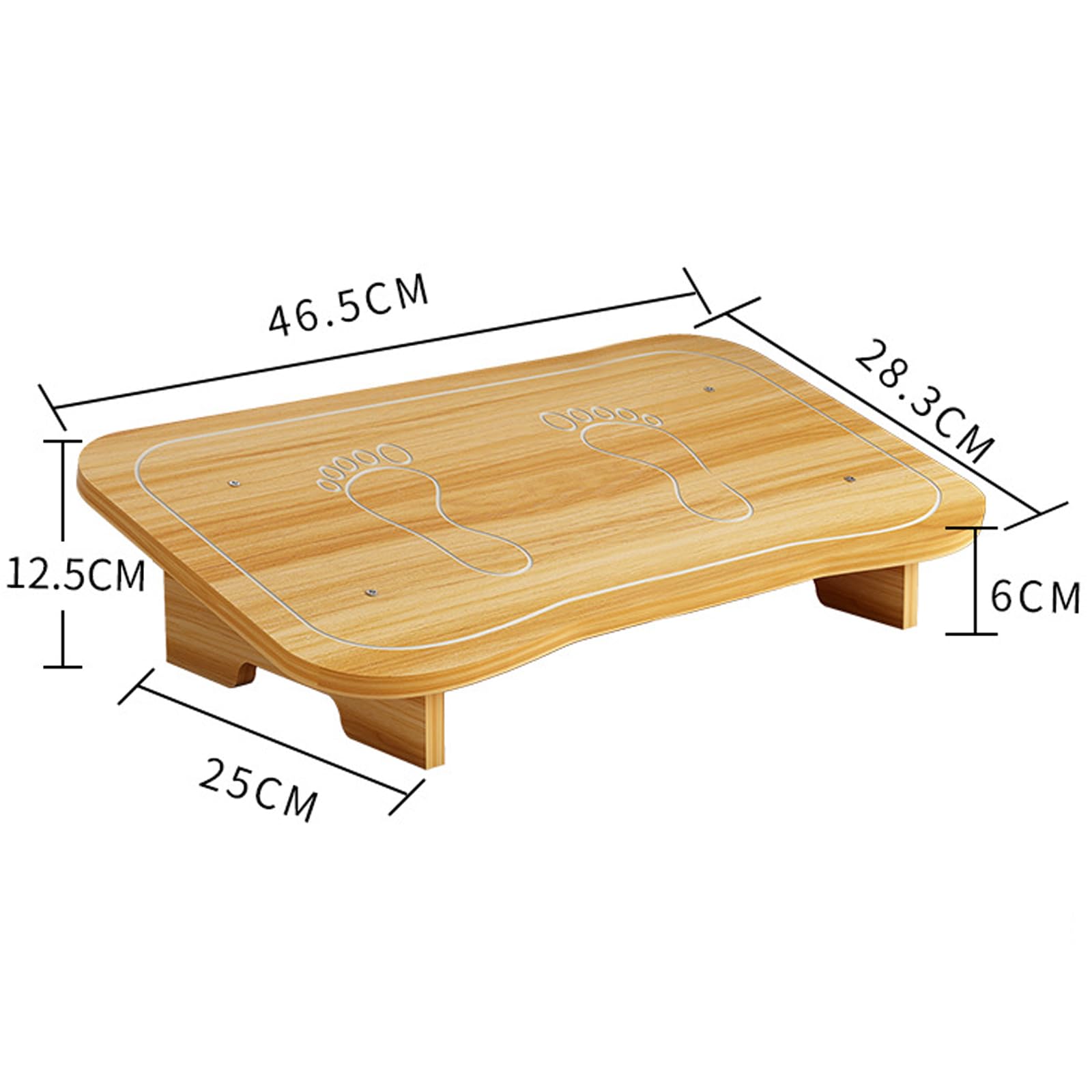 Poggiapiedi da Scrivania,Poggiapiedi Antiscivolo,Poggiapiedi da Scrivania Legno,Poggiapiedi Basso sotto La Scrivania,Poggiapiedi Ergonomico,Migliora La Postura,per Domestico,Ufficio