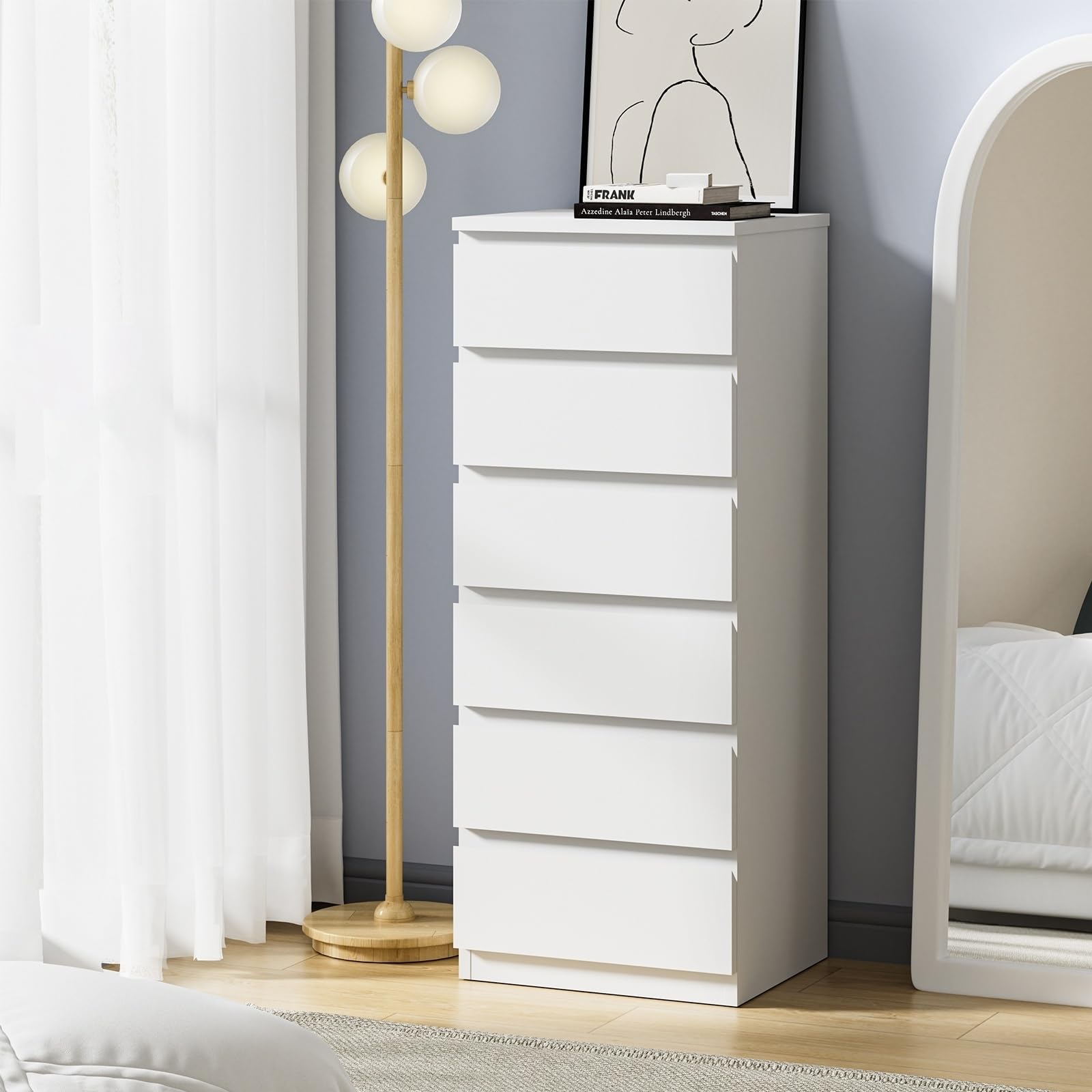 white tallboy dresser for Bedroom, 8 Drawer Dresser, Tall Chest with w/4 Solid Wood Feet & Column Decor, Chest of Drawers for Bedroom - Bed Bath & Beyond Versatile Use Custom Made White Tallboy collection