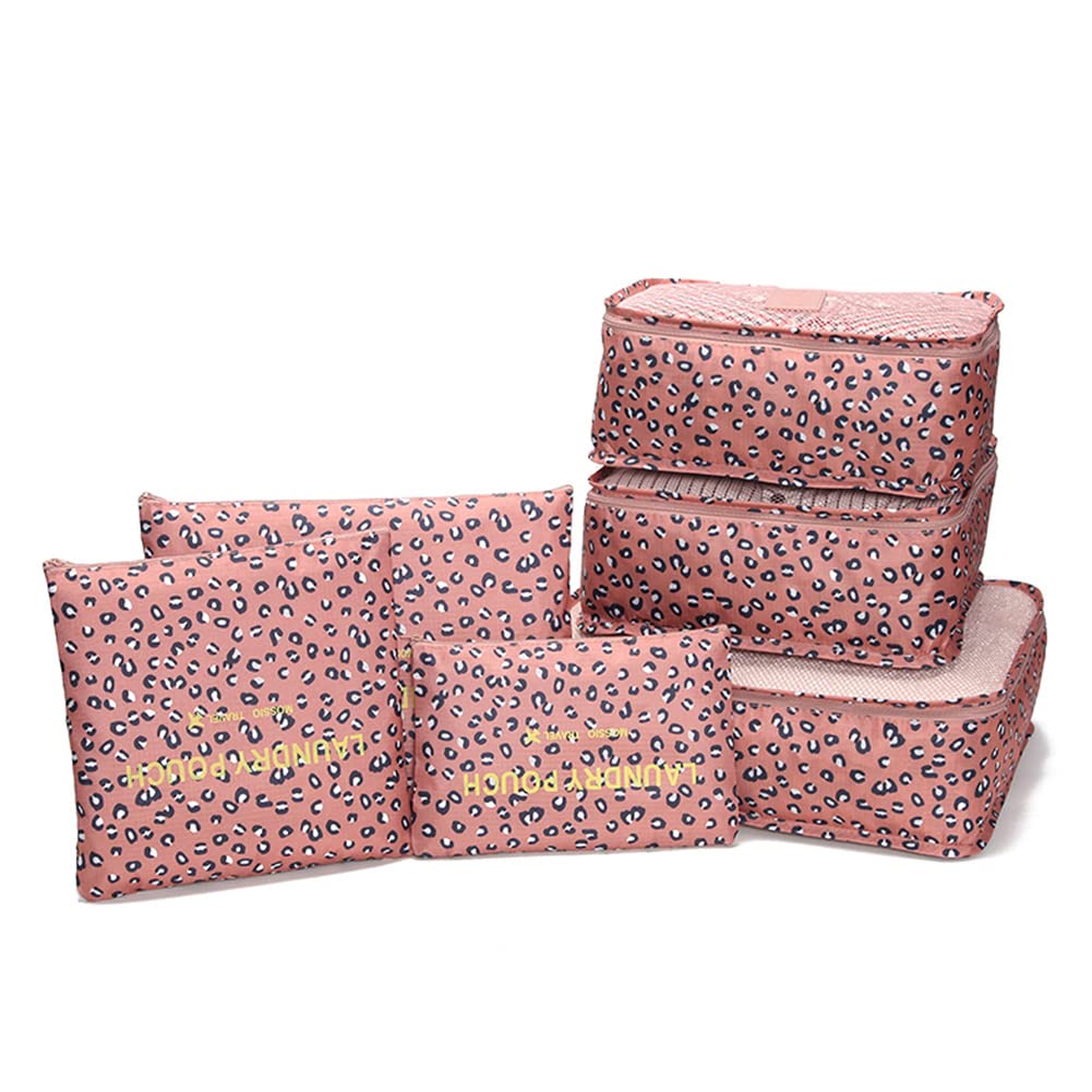 6 Set Packing Cubes Multi-Functional Travel Storage Bags Clothing Sorting Packages-image-6