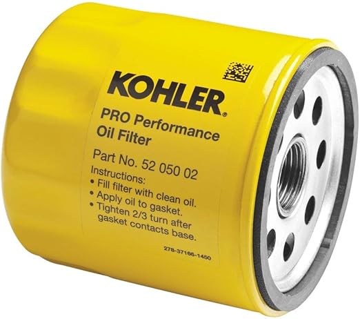 Kohler 52 050 02-S Engine Oil Filter Extra Capacity for CH11 - CH15, CV11 - CV22, M18 - M20, MV16 - MV20 and K582 (Powerful & Functional)