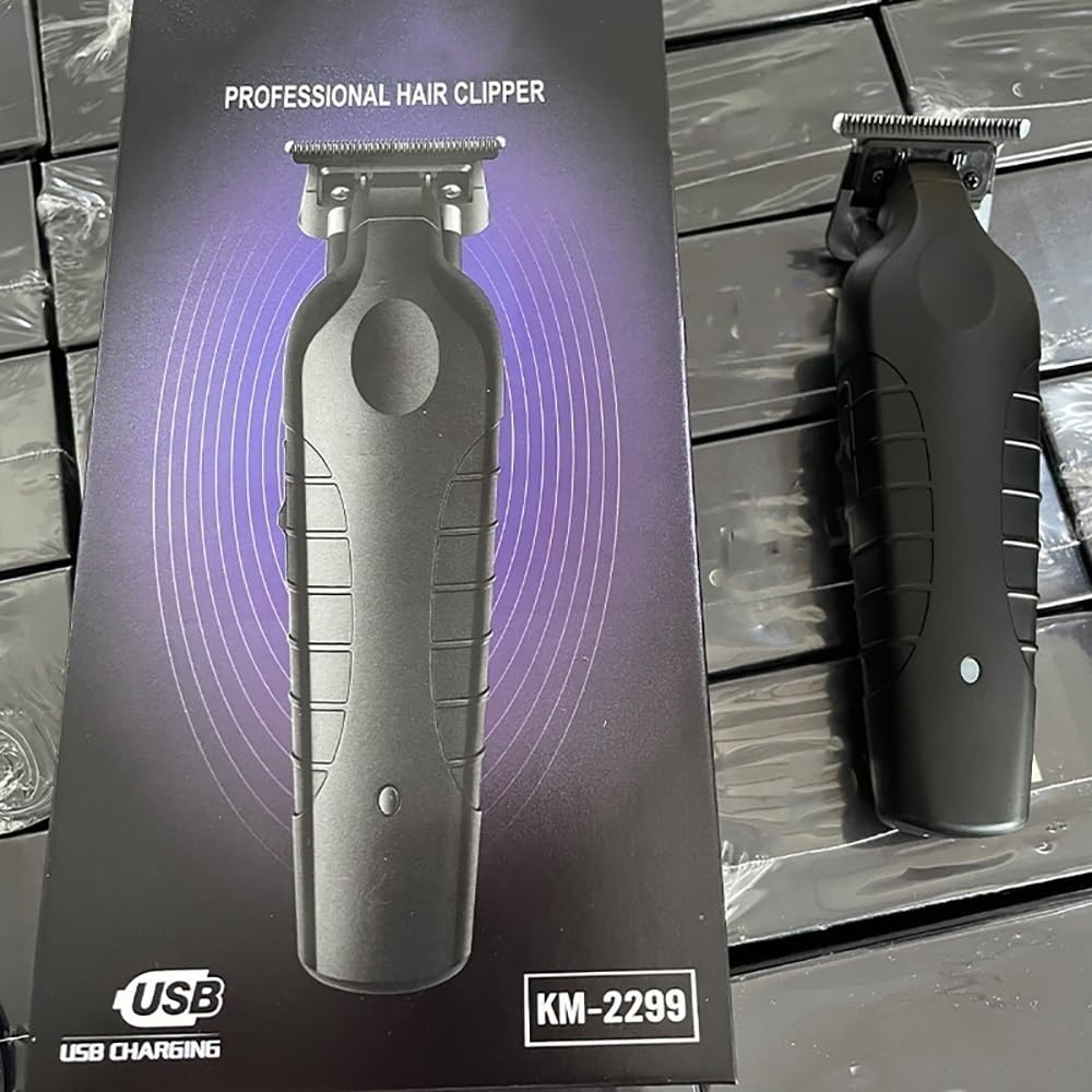 Tagliacapelli professionale, tagliacapelli senza fili da barbiere 0 mm Zero Gapped Carving Clipper Professionale Elettrico Finitura Tagliatrice