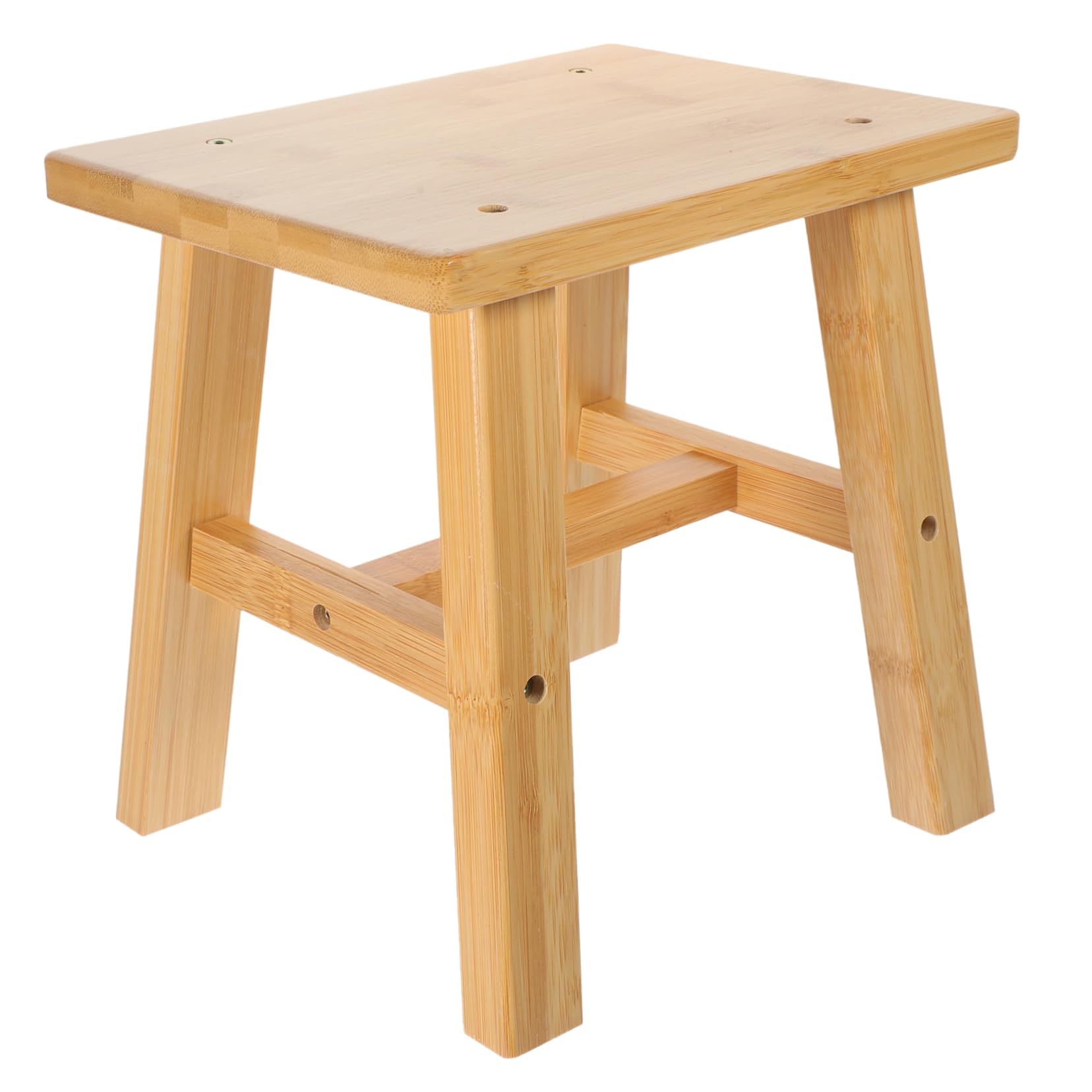 Alipis Bamboo Low Stool Footstool Bathroom Stool Stools for Sitting Stool Bamboo Small Stool Short Step Stool Sitting Stool Foot Stool Household Small Chair Toddler